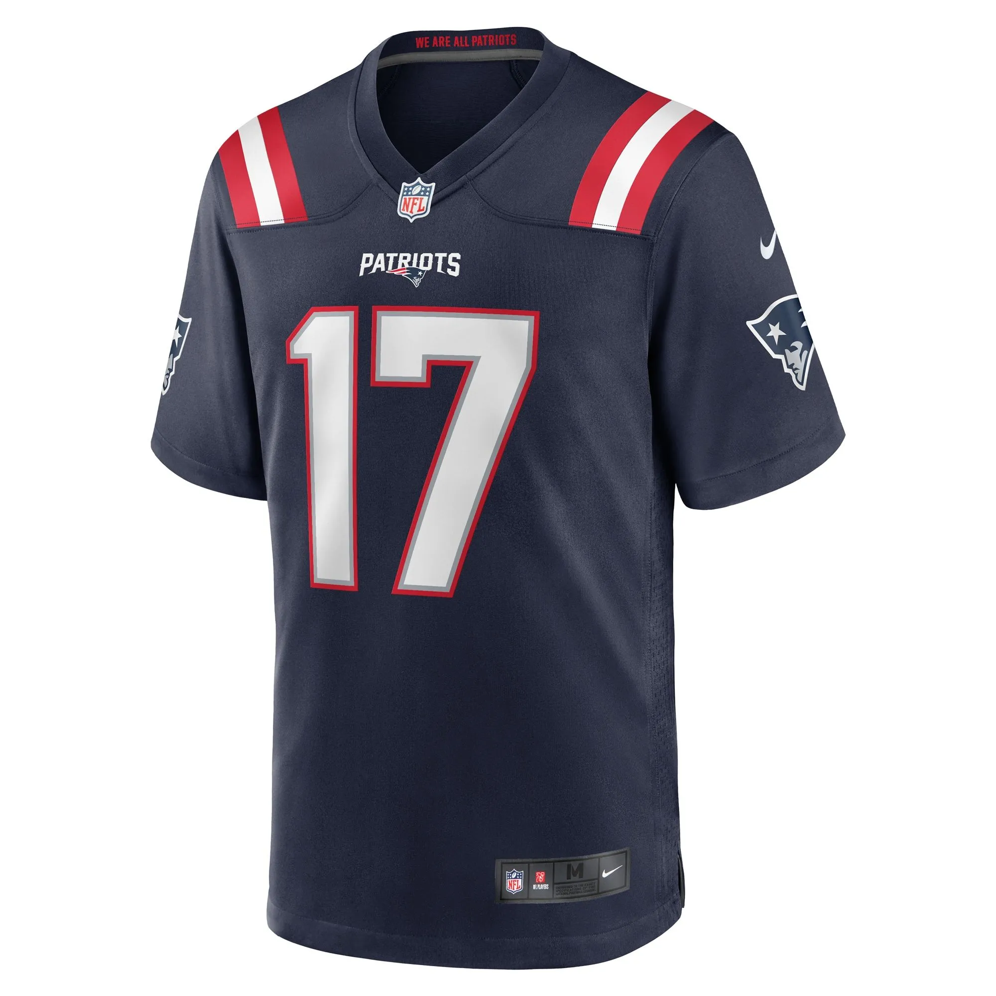 Bryce Baringer New England Patriots  Team Game Jersey -  Navy