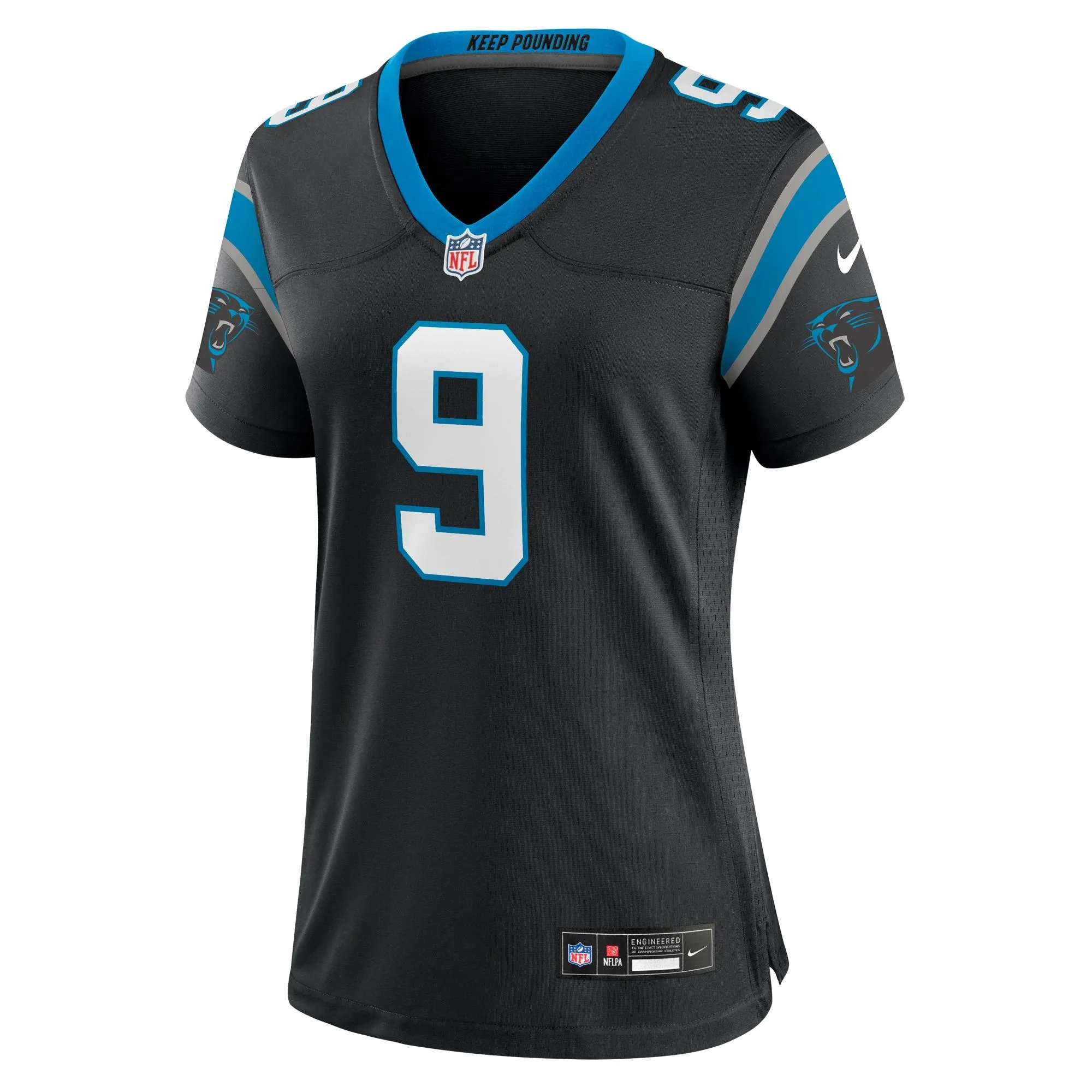 Bryce Young Carolina Panthers  Women's Team Game Jersey - Black