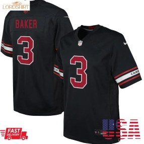 Budda Baker Arizona Cardinals  Youth Game Jersey   Black