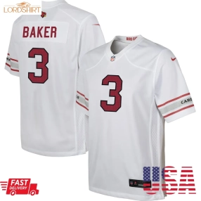 Budda Baker Arizona Cardinals  Youth Game Jersey   White