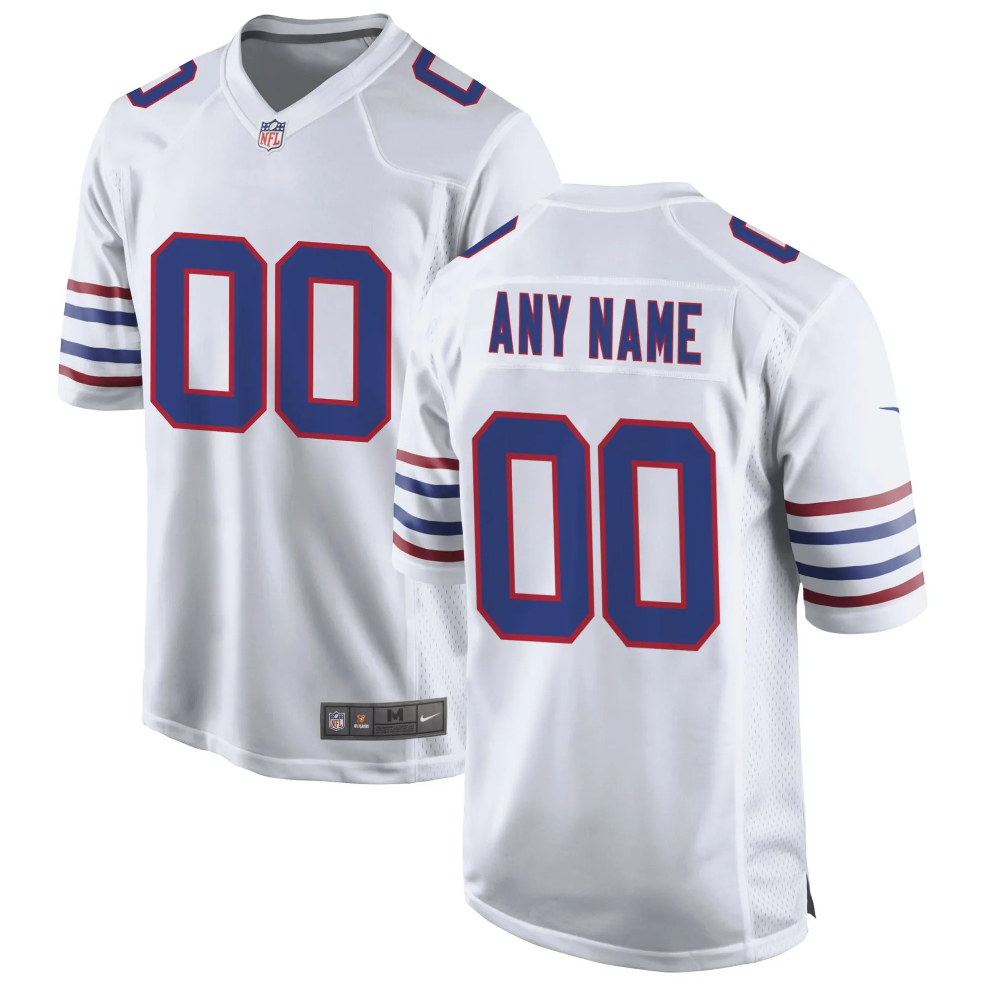 Buffalo Bills  Alternate Custom Game Jersey - White