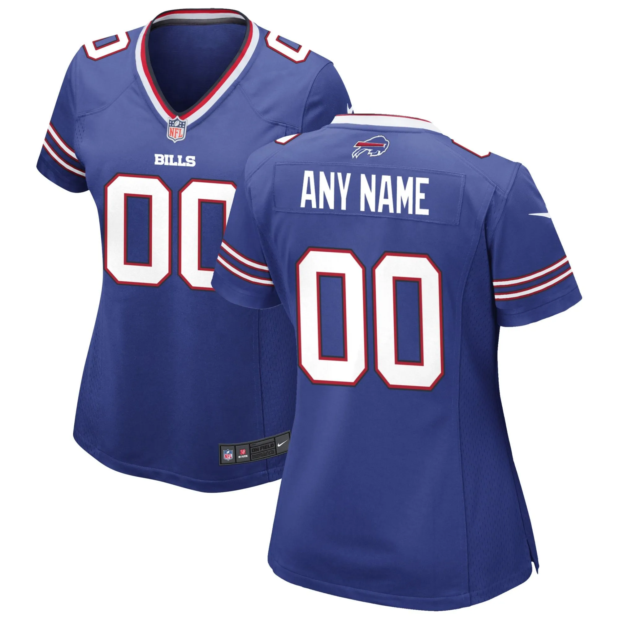 Buffalo Bills  Women's Custom Game Jersey - Royal