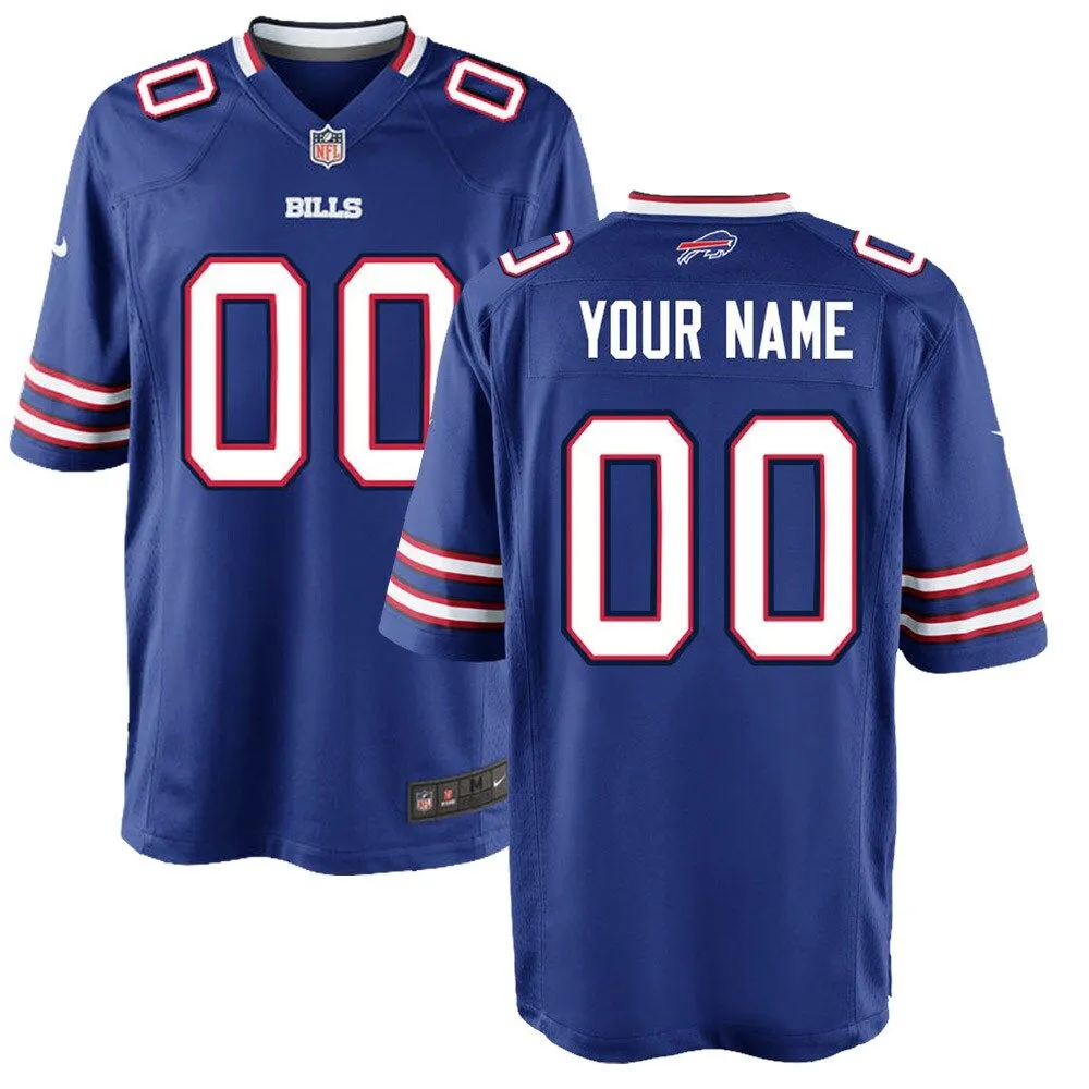 Buffalo Bills  Youth Custom Game Jersey - Royal