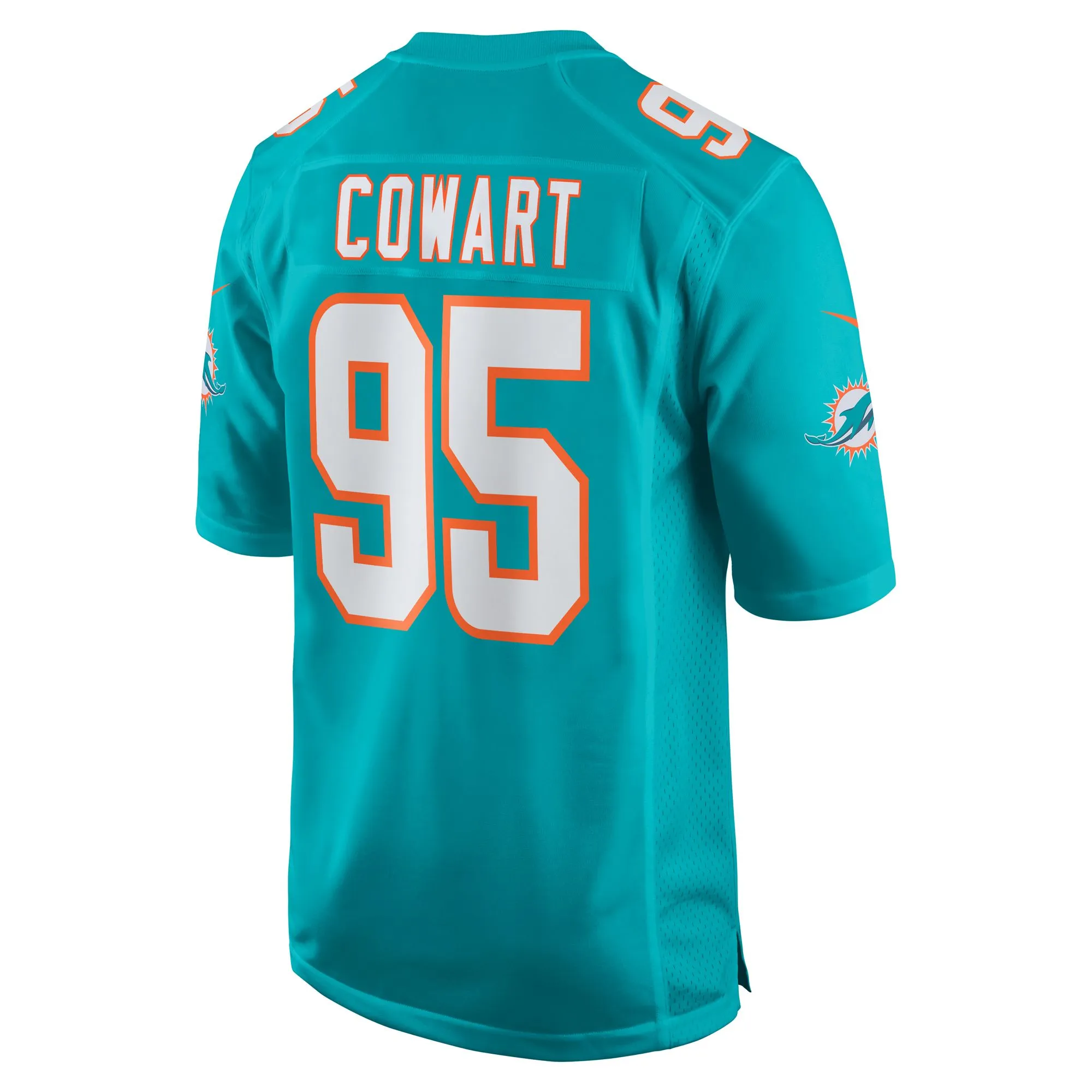 Byron Cowart Miami Dolphins   Game Jersey -  Aqua