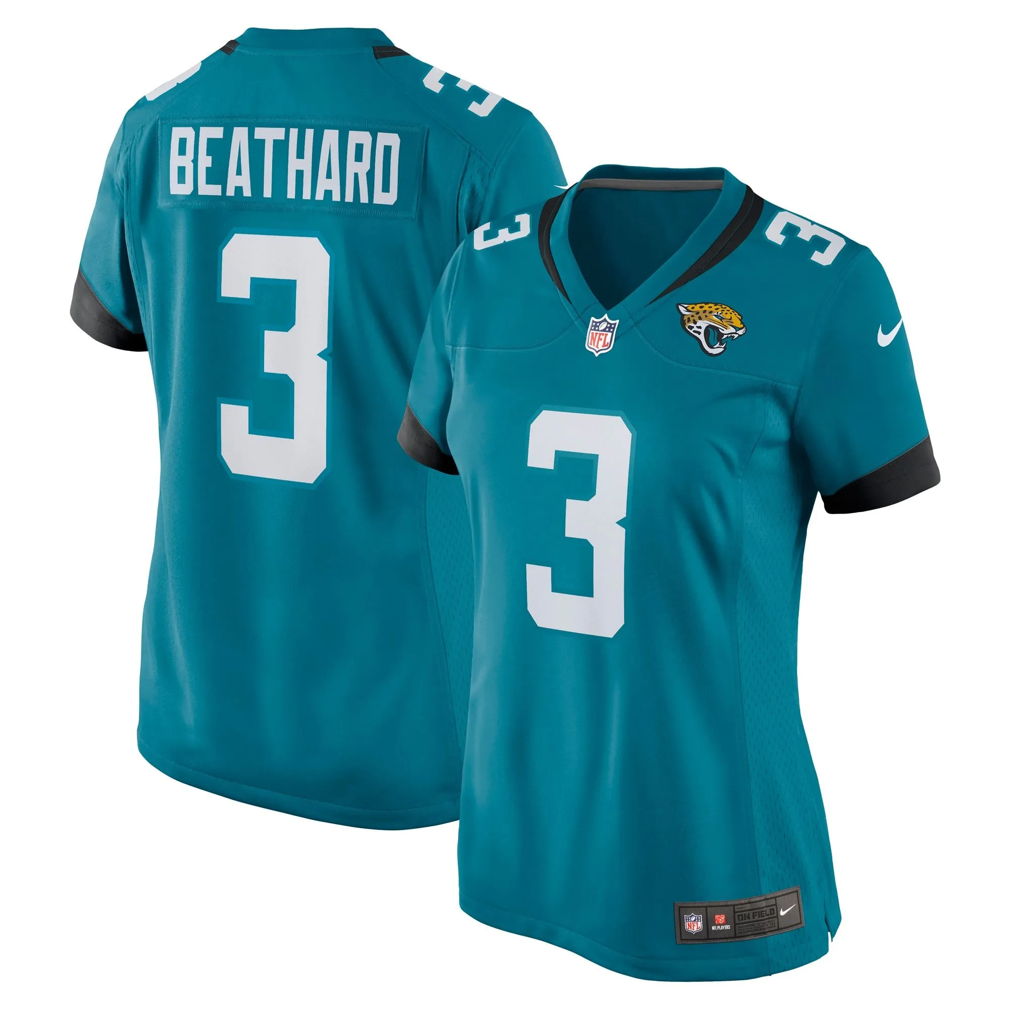 C.J. Beathard Jacksonville Jaguars  Women's Game Jersey - Teal