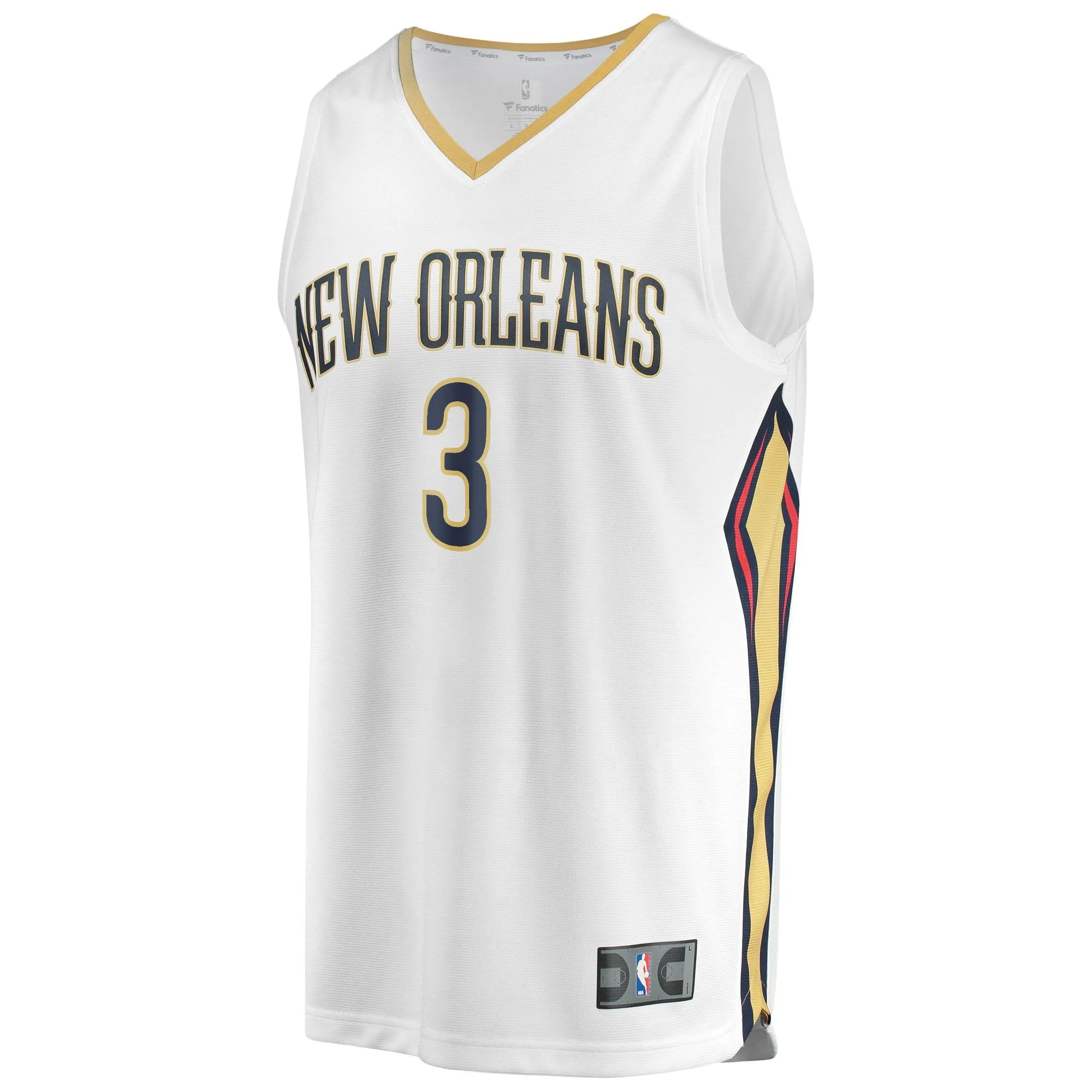 C.J. McCollum New Orleans Pelicans Fanatics Branded Fast Break Replica Jersey - Association Edition - White