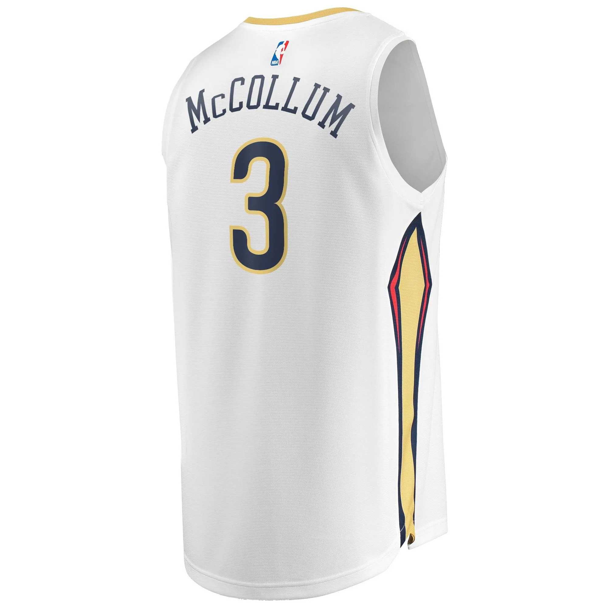 C.J. McCollum New Orleans Pelicans Fanatics Branded Fast Break Replica Jersey - Association Edition - White