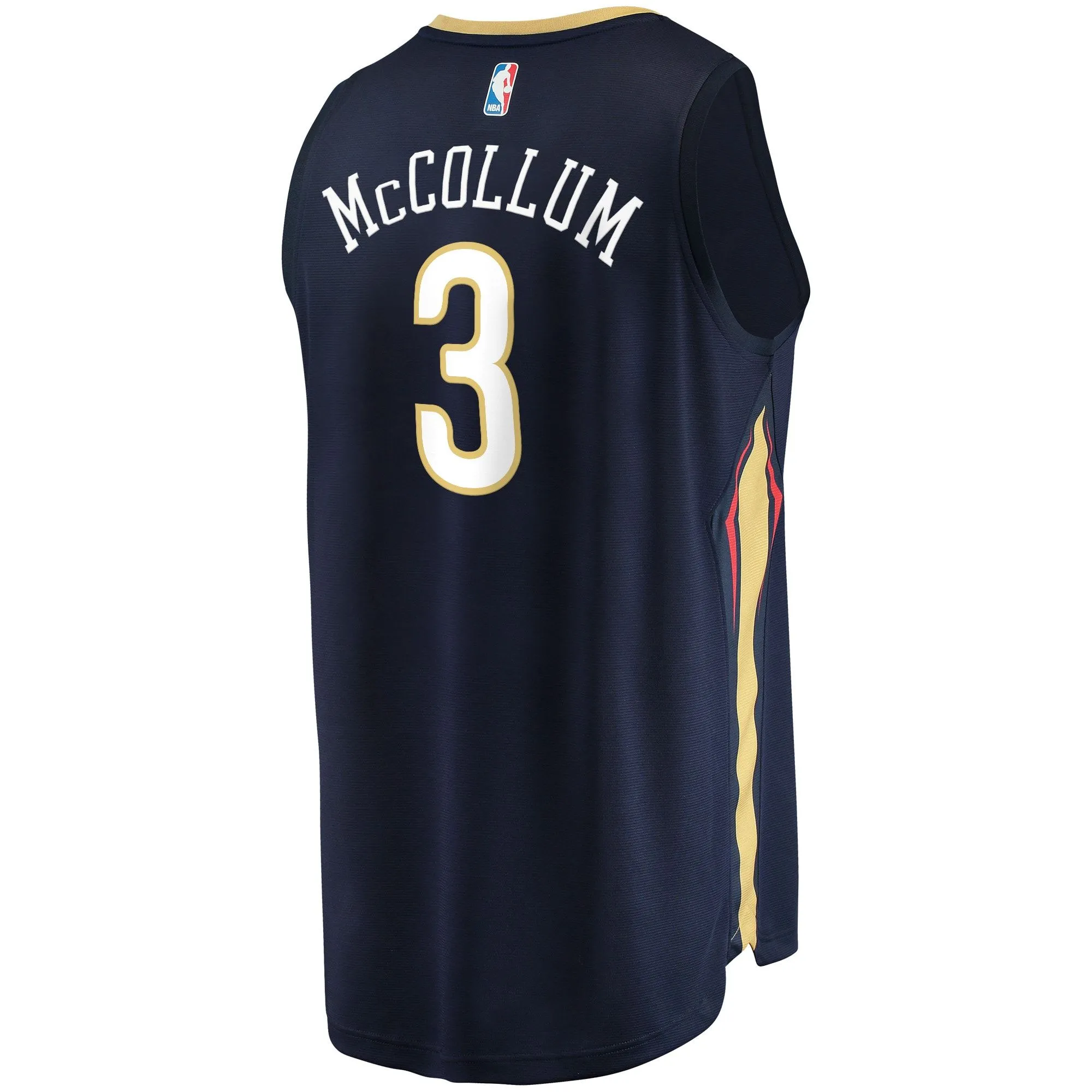 C.J. McCollum New Orleans Pelicans Fanatics Branded Fast Break Replica Jersey - Icon Edition - Navy