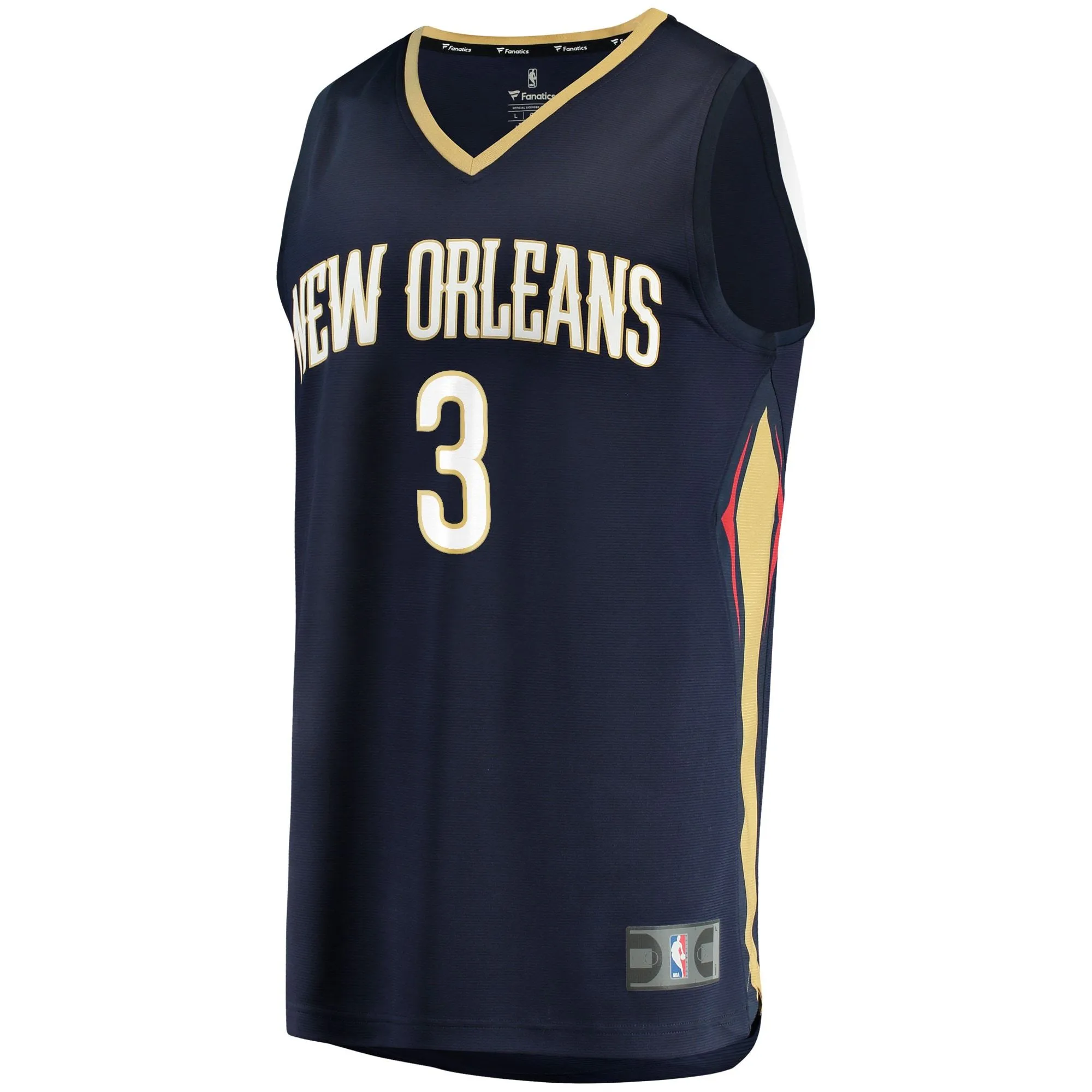 C.J. McCollum New Orleans Pelicans Fanatics Branded Youth Fast Break Replica Player Jersey Navy - Icon Edition