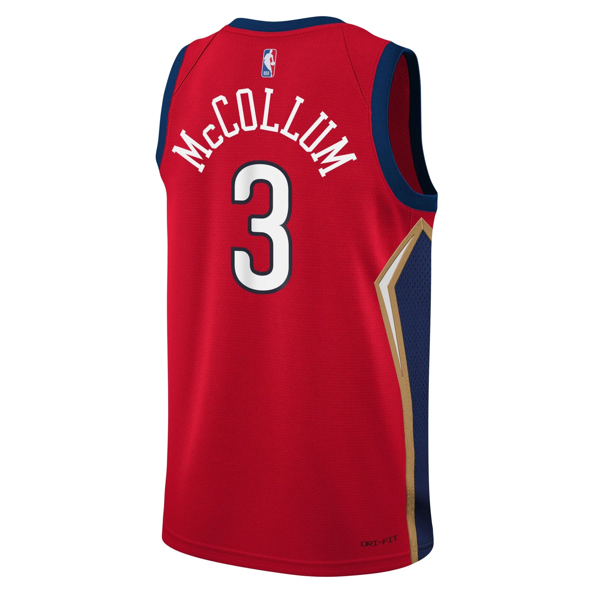 C.J. McCollum New Orleans Pelicans Jordan Brand Youth Swingman Jersey - Statement Edition - Red