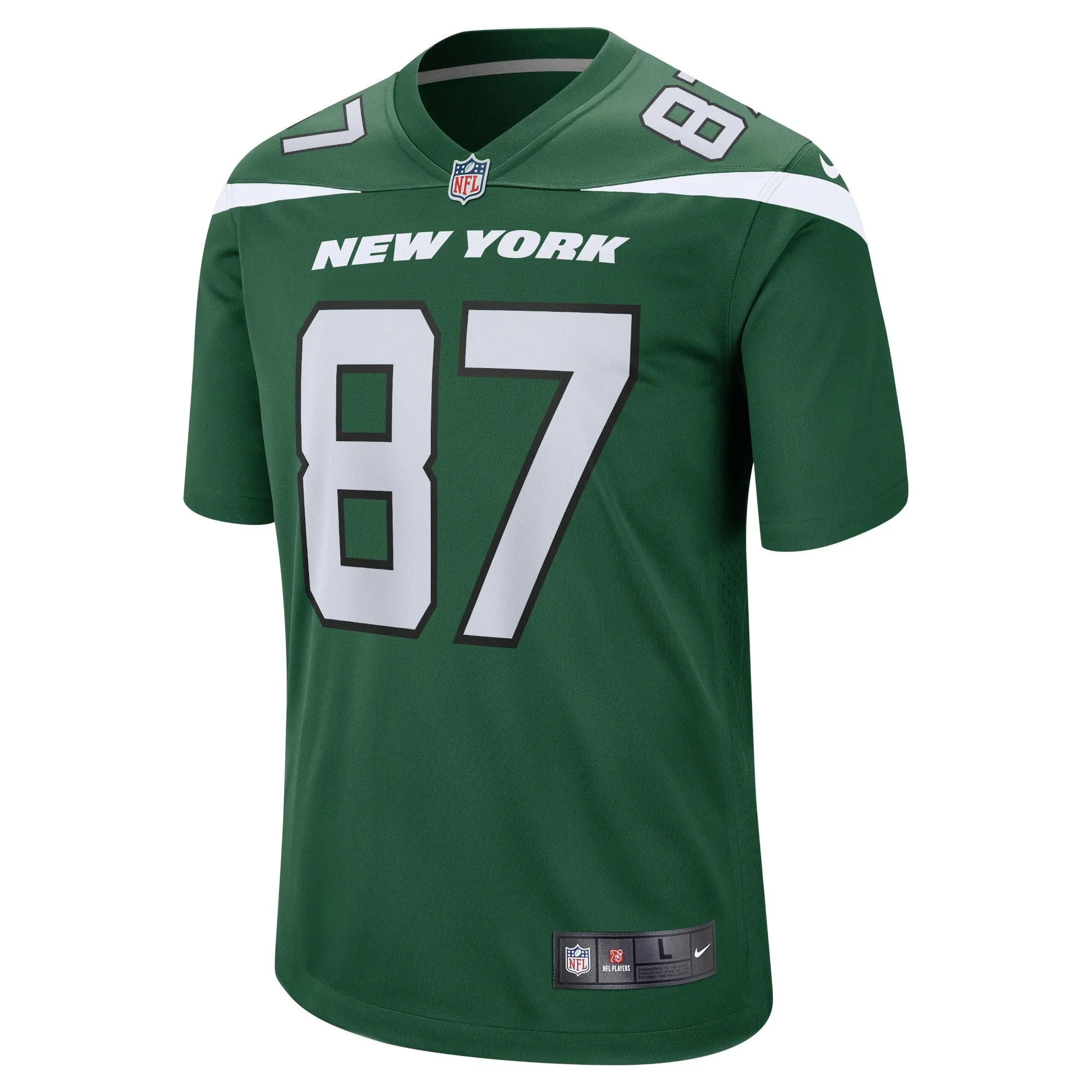 C.J. Uzomah New York Jets  Player Game Jersey - Gotham Green