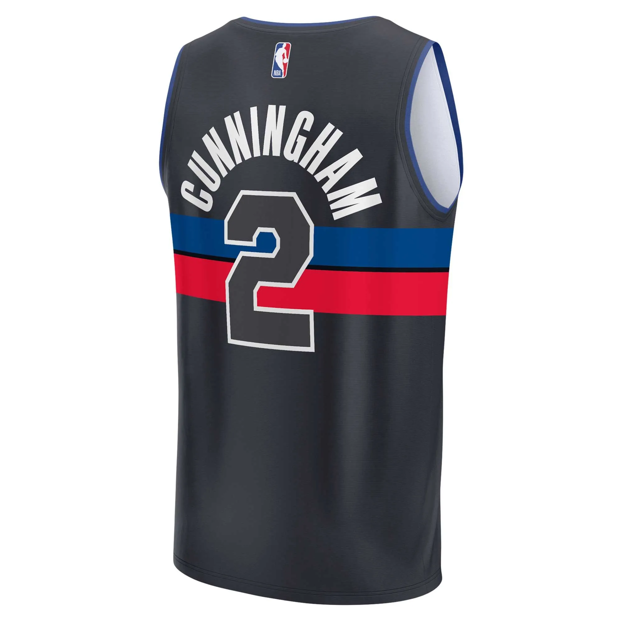 Cade Cunningham Detroit Pistons Fanatics Branded Fast Break Replica Jersey - Statement Edition - Black