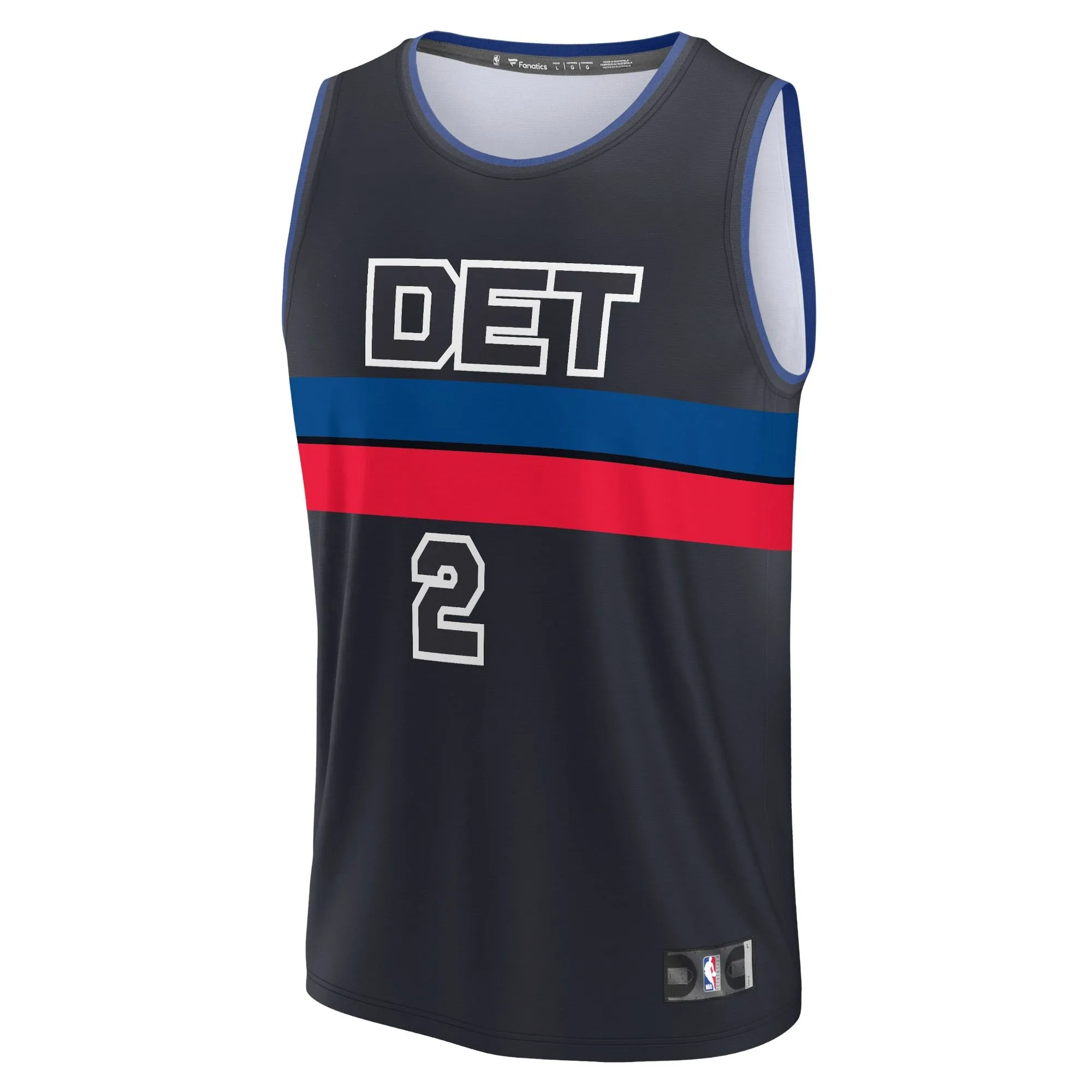 Cade Cunningham Detroit Pistons Fanatics Branded Fast Break Replica Player Jersey - Statement Edition - Black