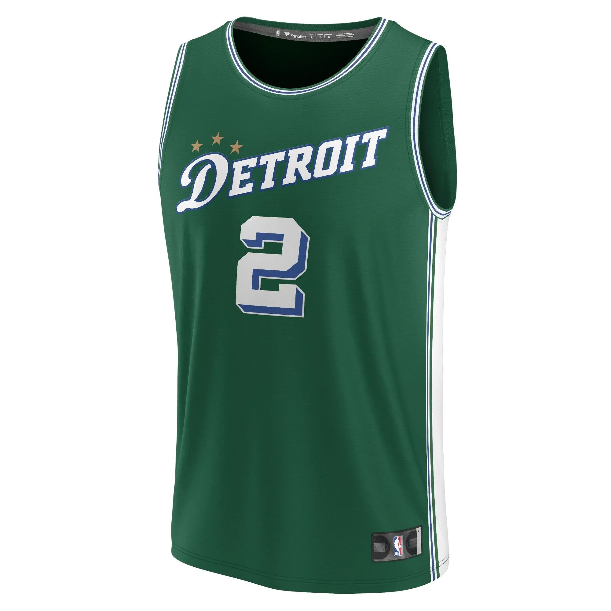 Cade Cunningham Detroit Pistons Fanatics Branded Fastbreak Jersey - City Edition - Green