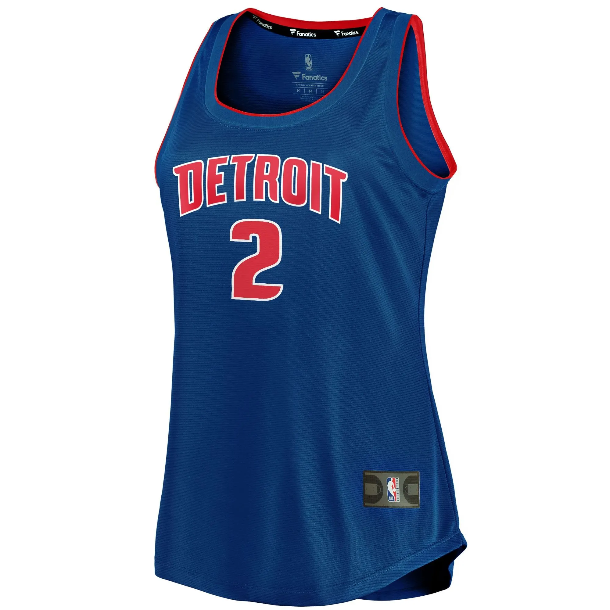 Cade Cunningham Detroit Pistons Fanatics Branded Women's Fast Break Tank Jersey - Icon Edition - Blue