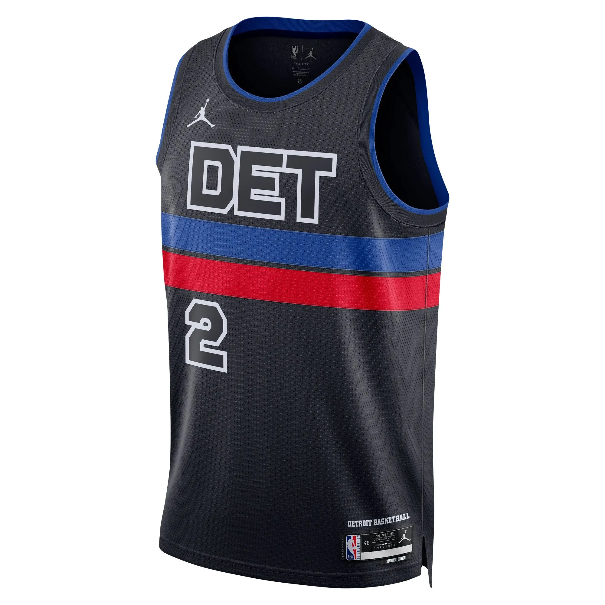 Cade Cunningham Detroit Pistons Jordan Brand Unisex Swingman Jersey - Statement Edition - Black