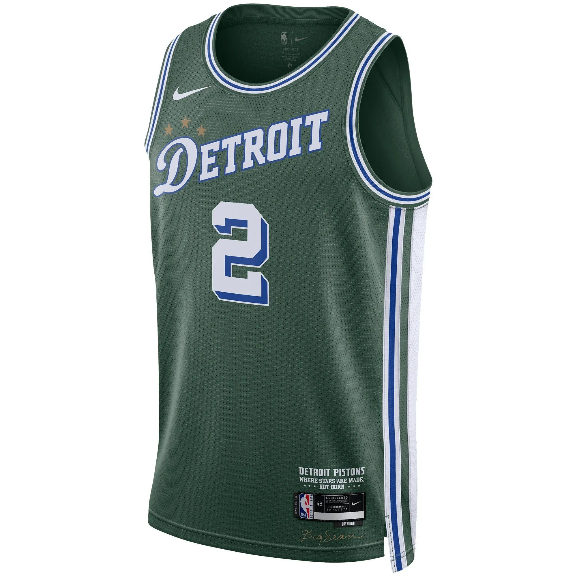 Cade Cunningham Detroit Pistons  Unisex 2022/23 Swingman Jersey - City Edition - Green