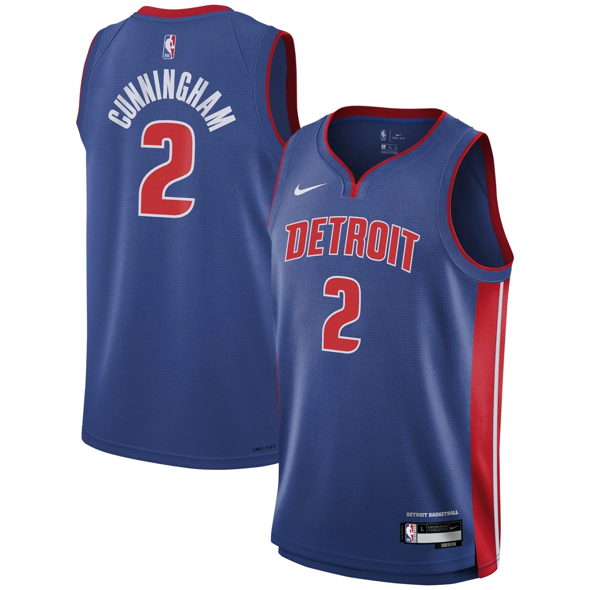 Cade Cunningham Detroit Pistons  Youth Swingman Jersey - Icon Edition - Blue