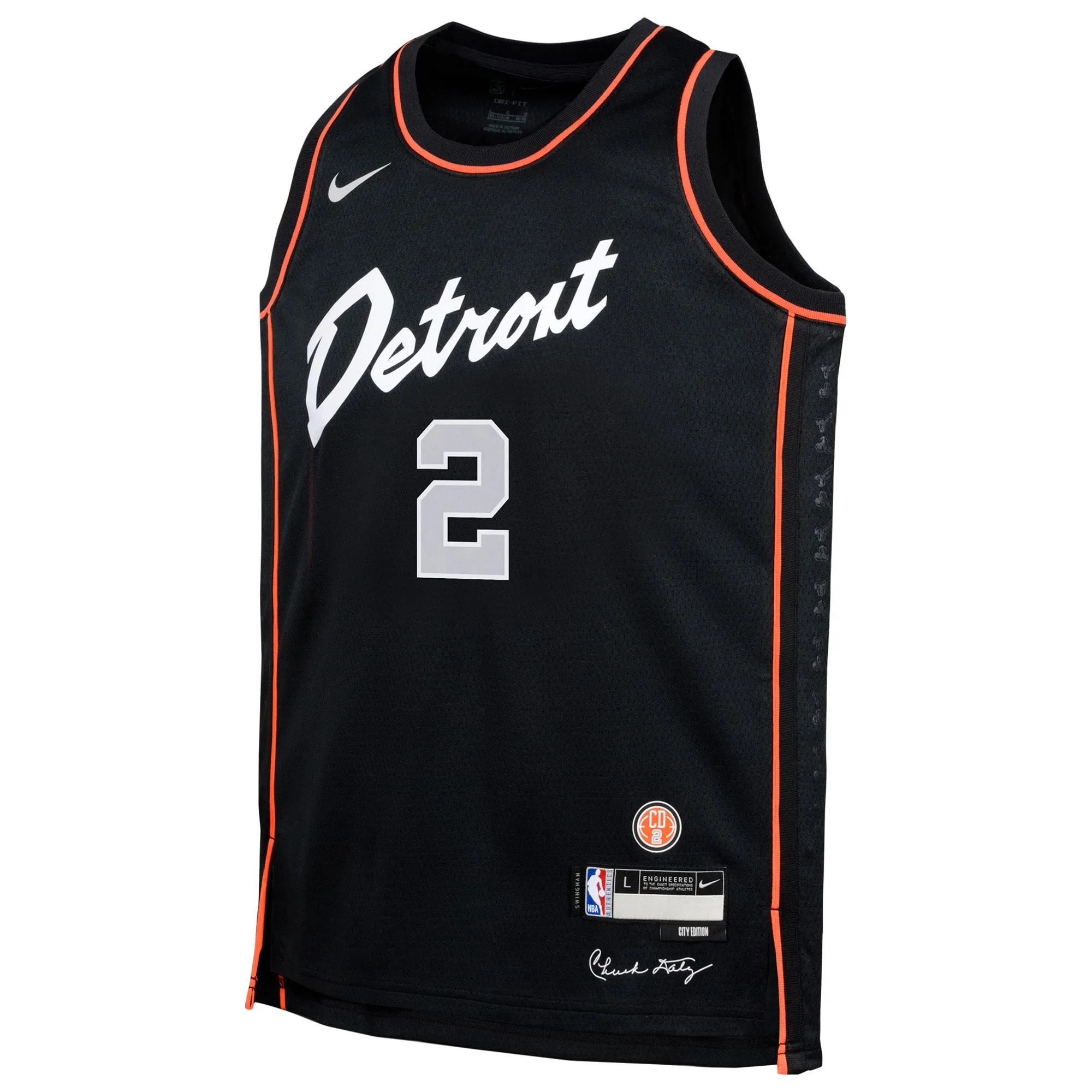 Cade Cunningham Detroit Pistons  Youth  Swingman Replica Jersey - City Edition - Black