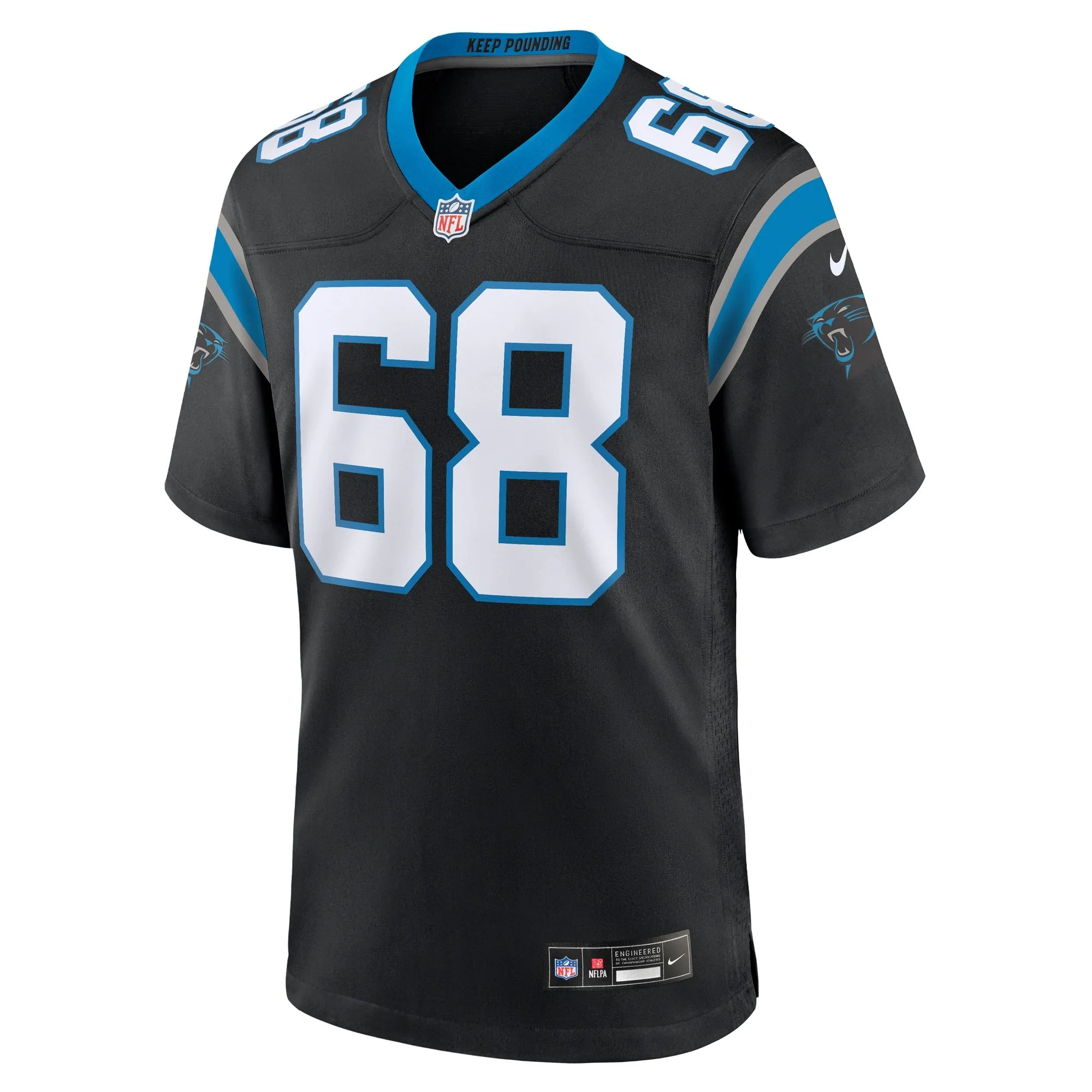 Cade Mays Carolina Panthers  Team Game Jersey -  Black