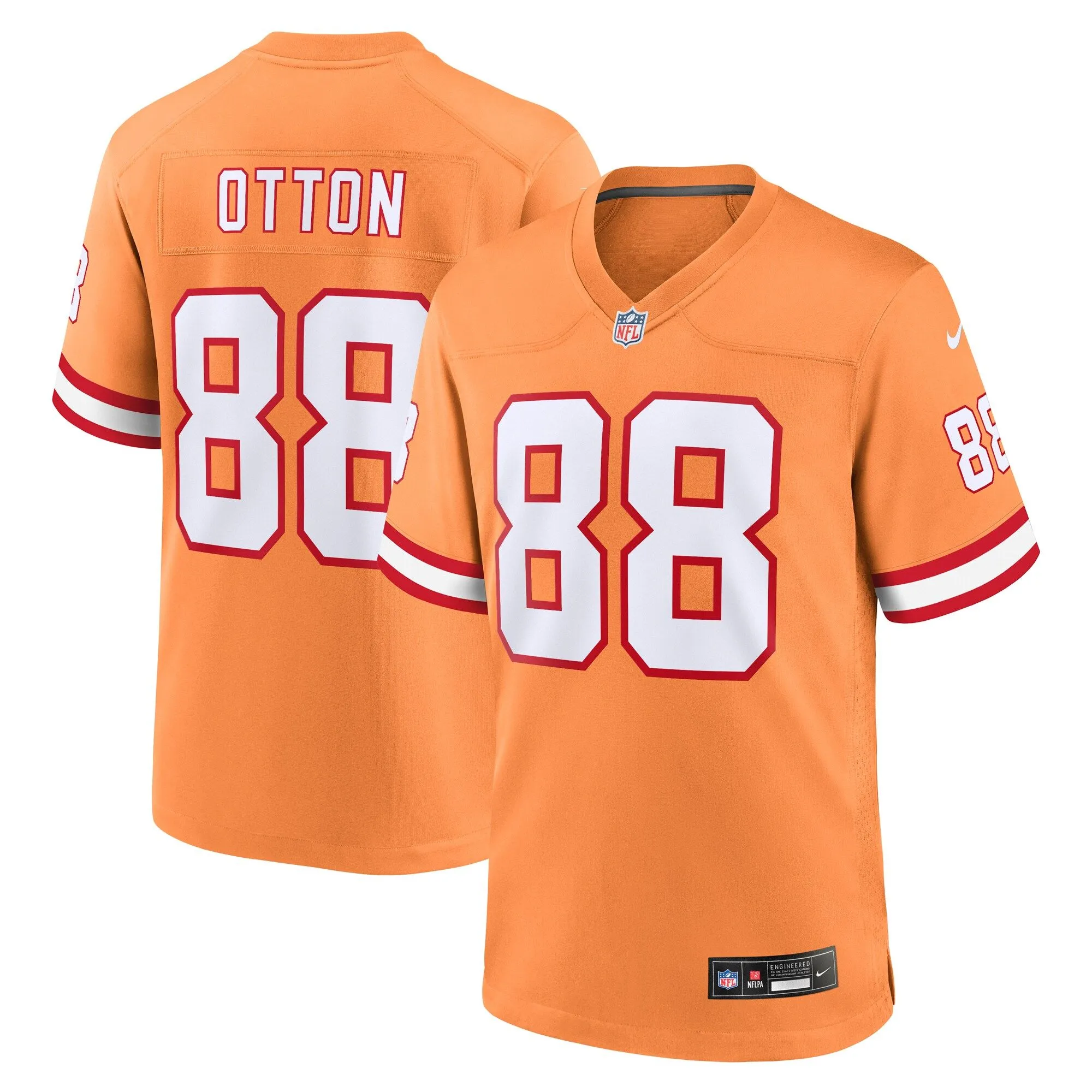 Cade Otton Tampa Bay Buccaneers  Throwback Game Jersey - Orange