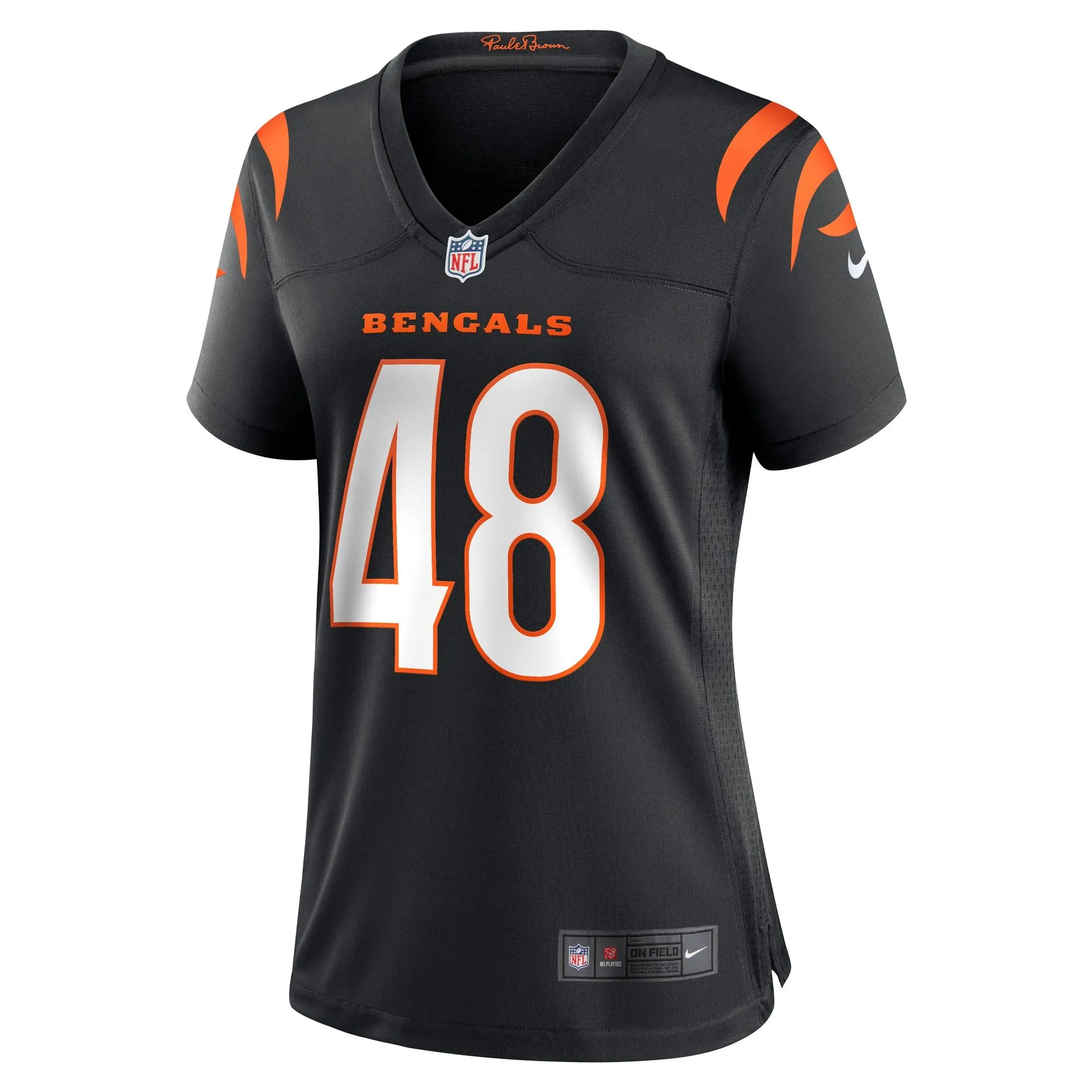 Cal Adomitis Cincinnati Bengals  Women's Game Player Jersey - Black