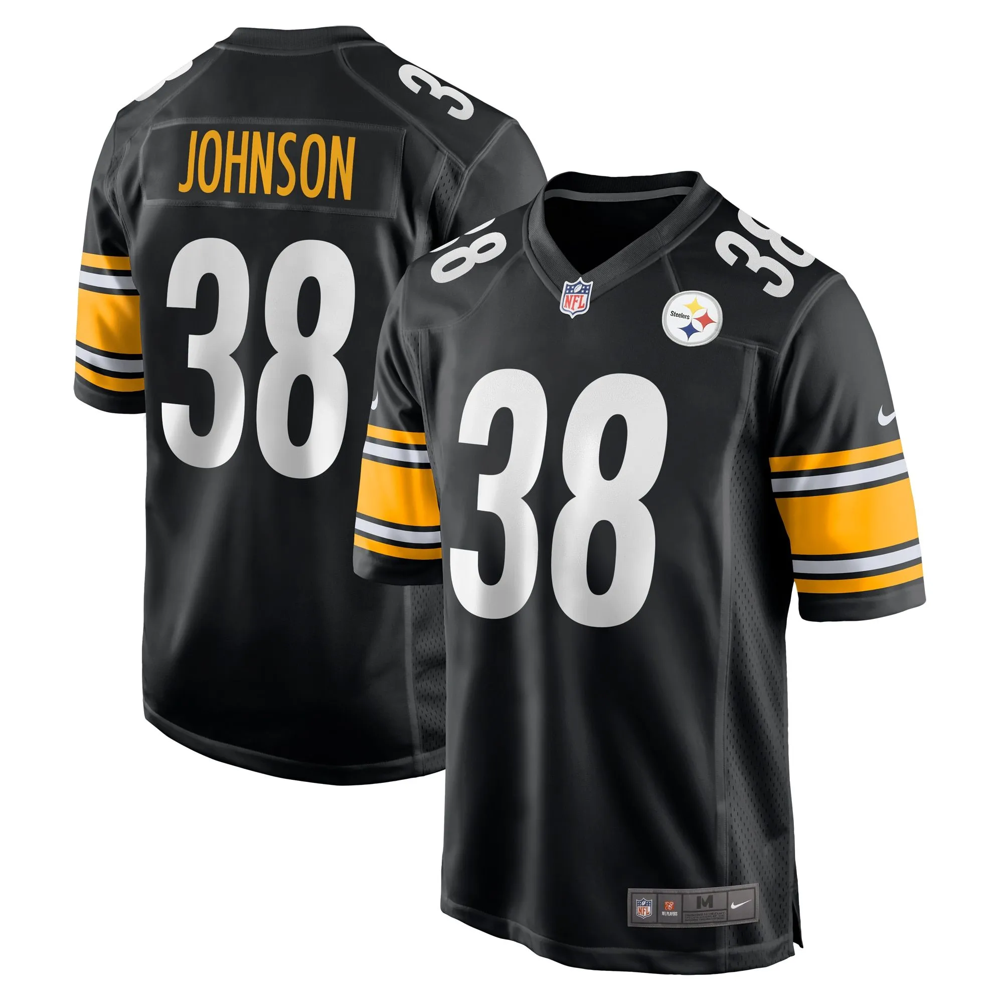 Caleb Johnson Pittsburgh Steelers   Game Jersey -  Black