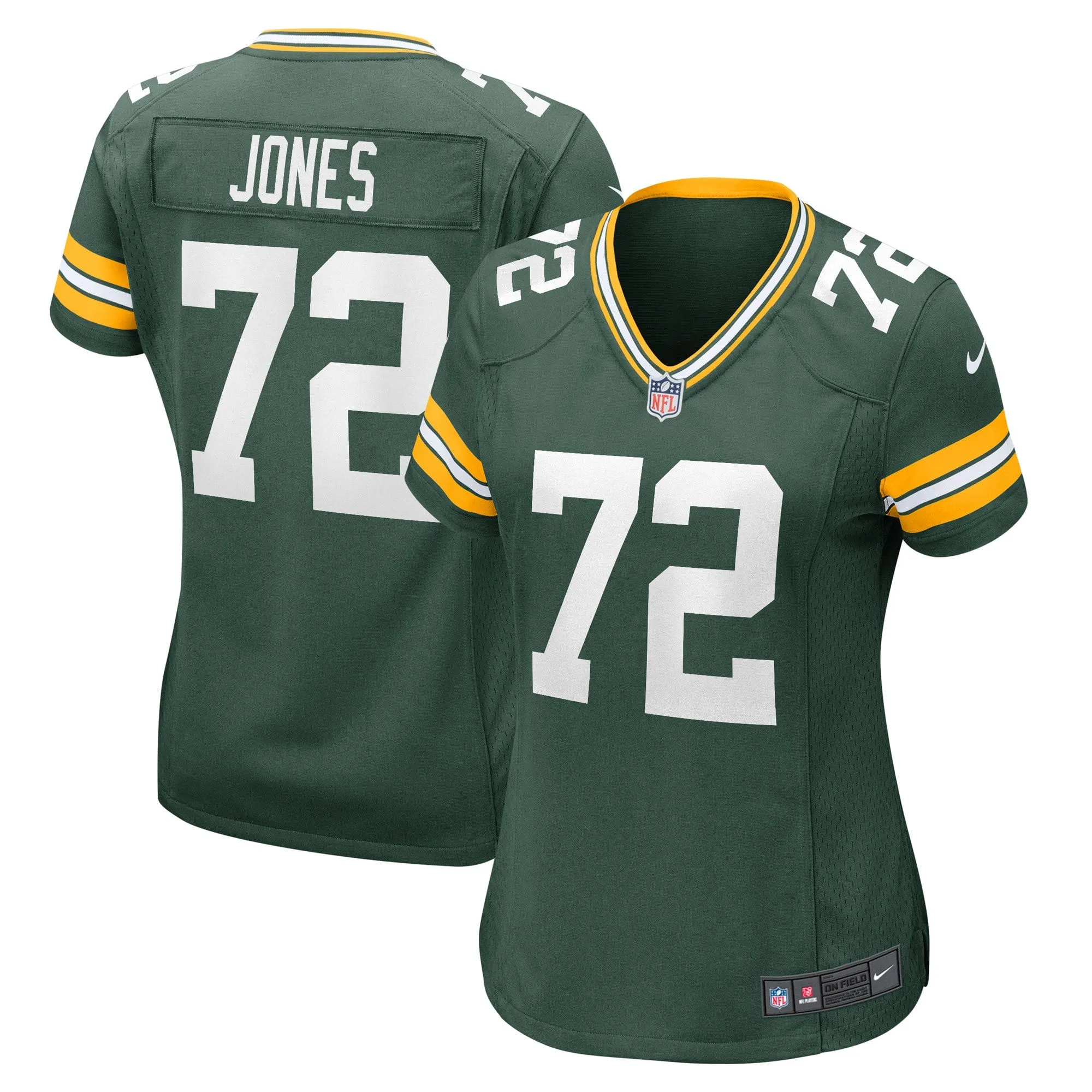 Caleb Jones Green Bay Packers  Women's Game Player Jersey - Green