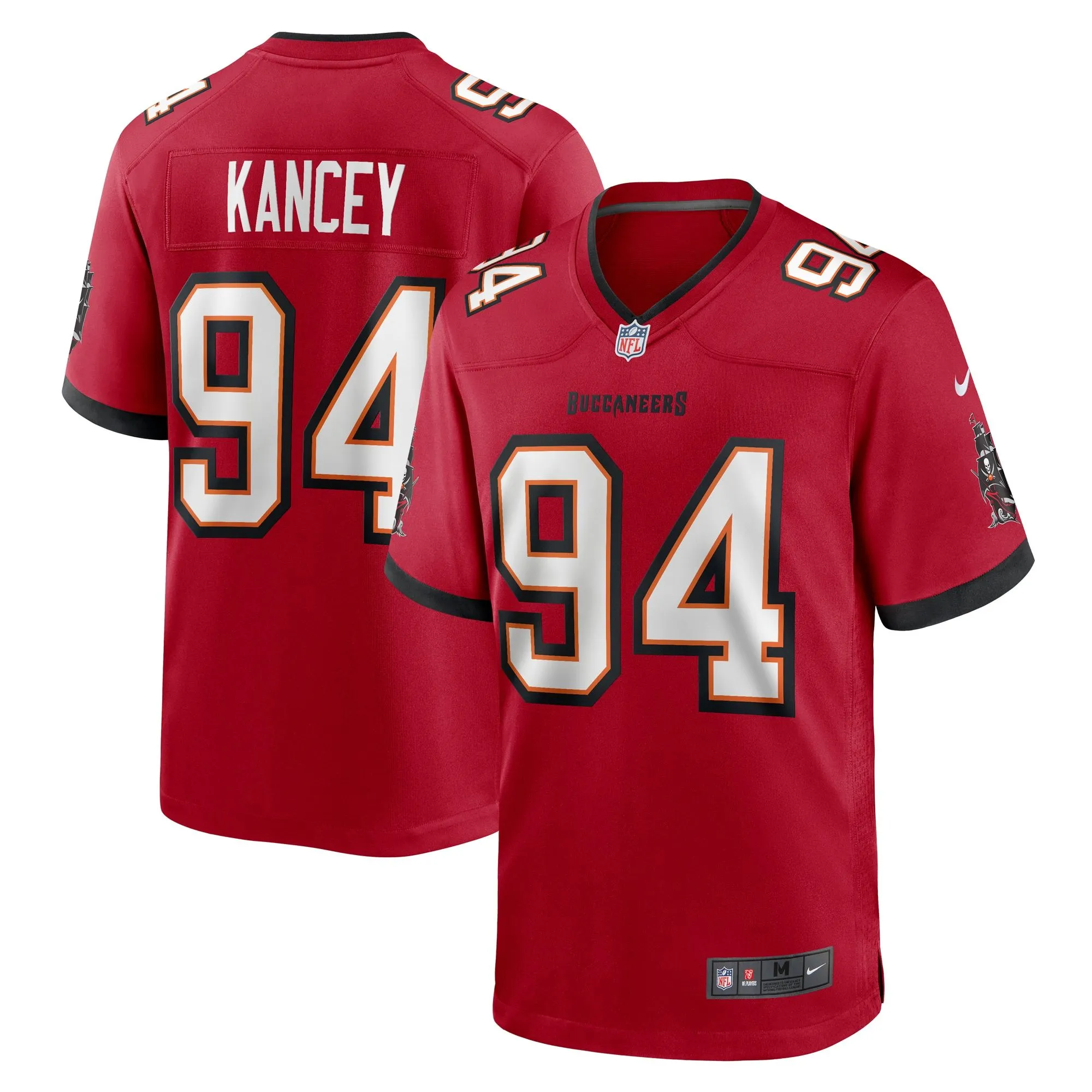 Calijah Kancey Tampa Bay Buccaneers  2023 NFL Draft First Round Pick Game Jersey - Red