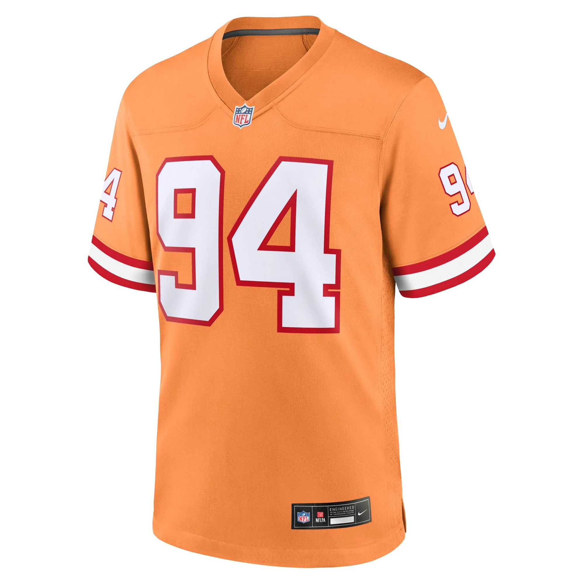 Calijah Kancey Tampa Bay Buccaneers  Alternate Team Game Jersey - Orange