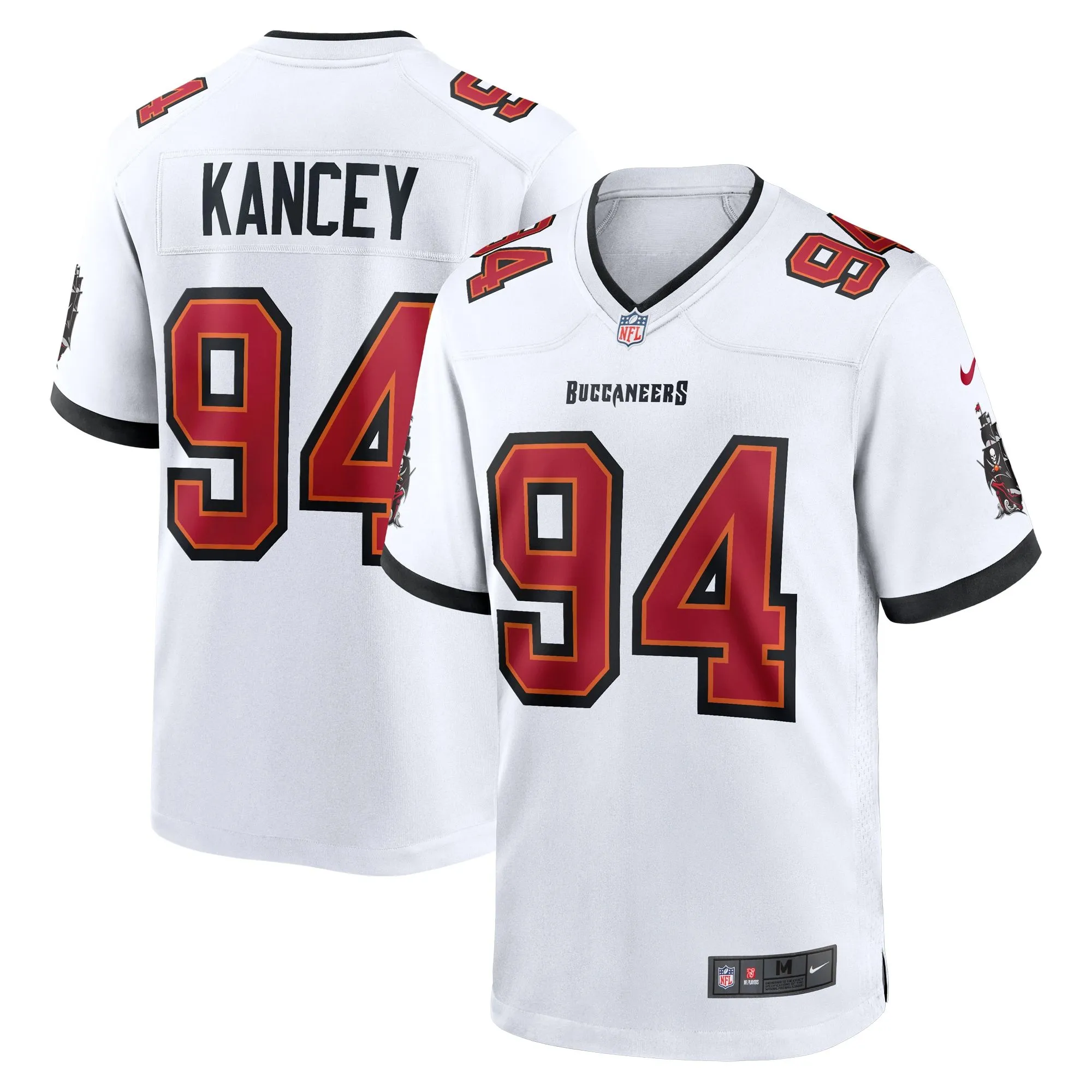 Calijah Kancey Tampa Bay Buccaneers   Game Jersey -  White