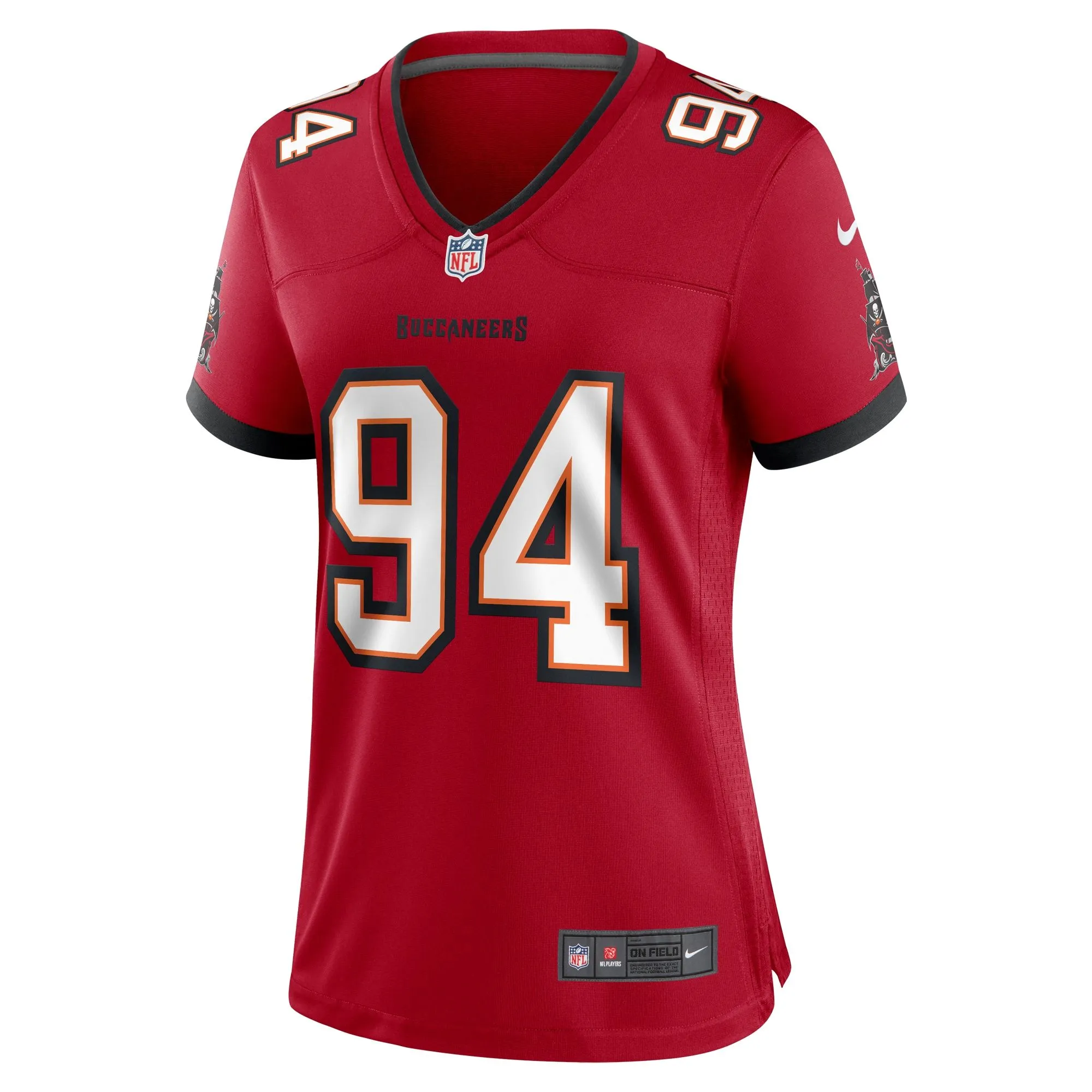 Calijah Kancey Tampa Bay Buccaneers  Women's  Game Jersey -  Red