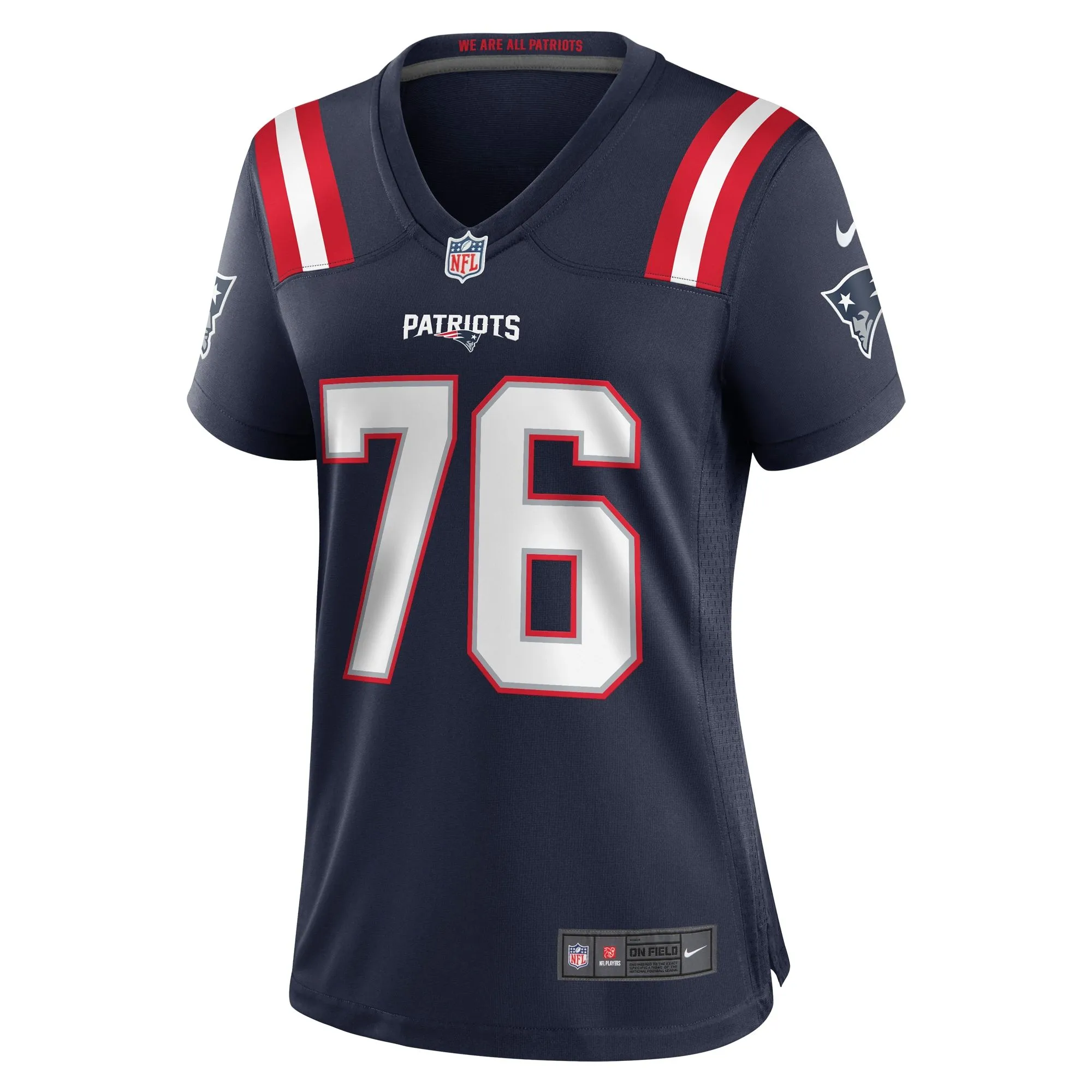 Calvin Anderson New England Patriots  Women's Game Jersey - Navy