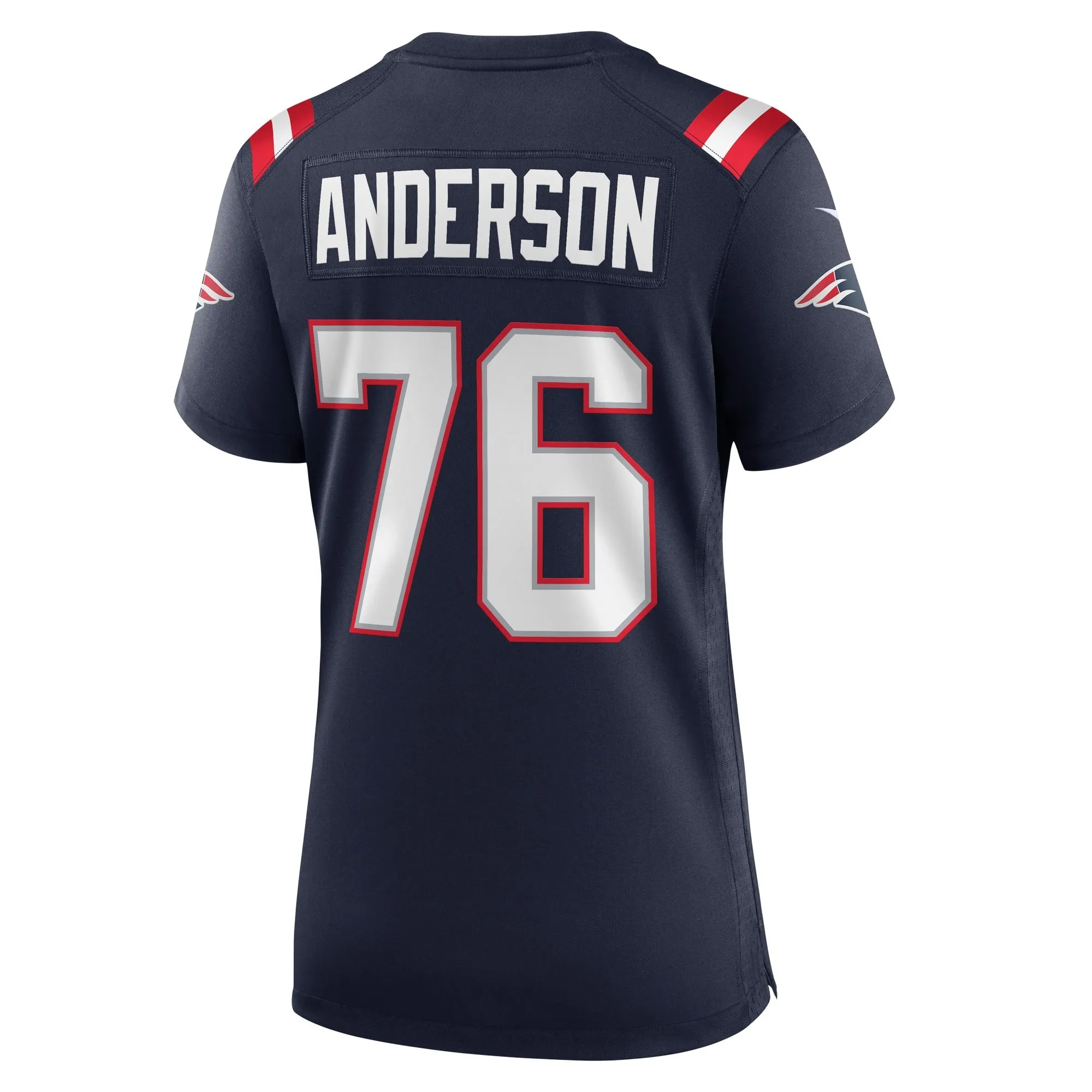 Calvin Anderson New England Patriots  Women's Game Jersey - Navy