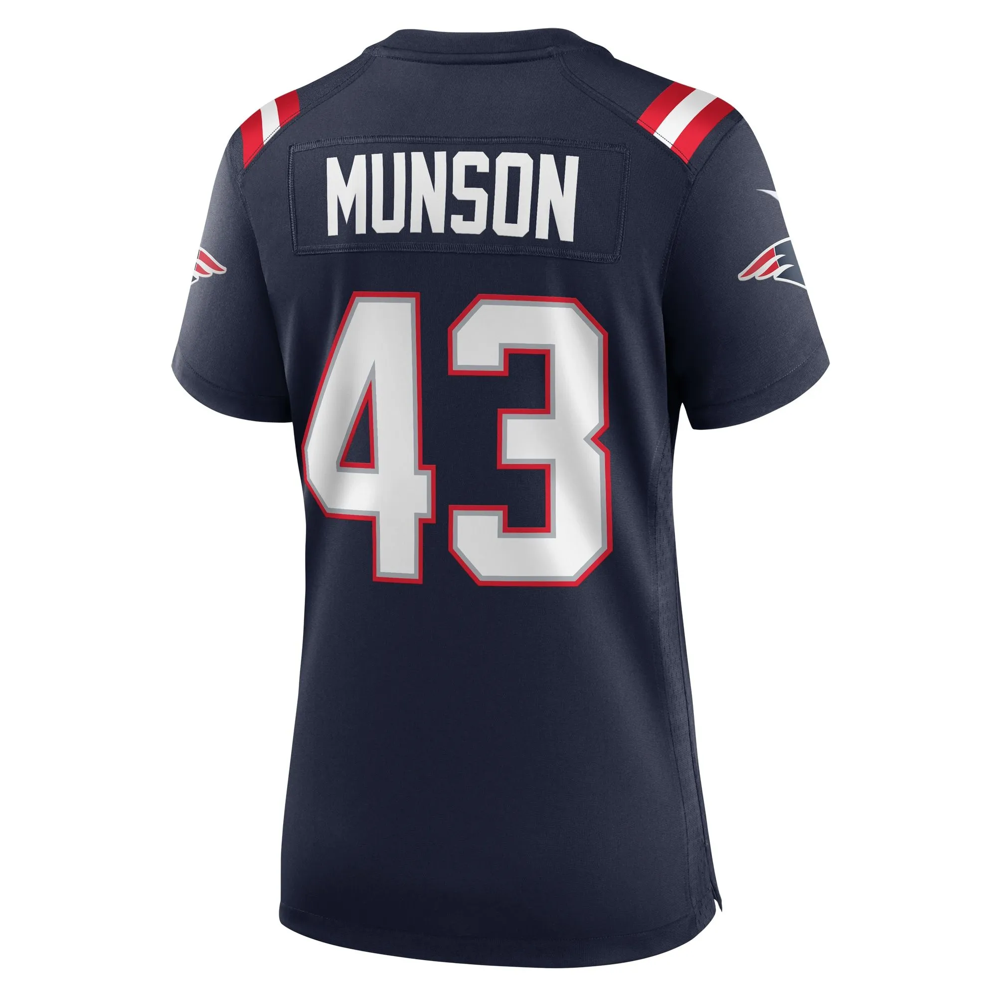 Calvin Munson New England Patriots  Women's Home Game Player Jersey - Navy