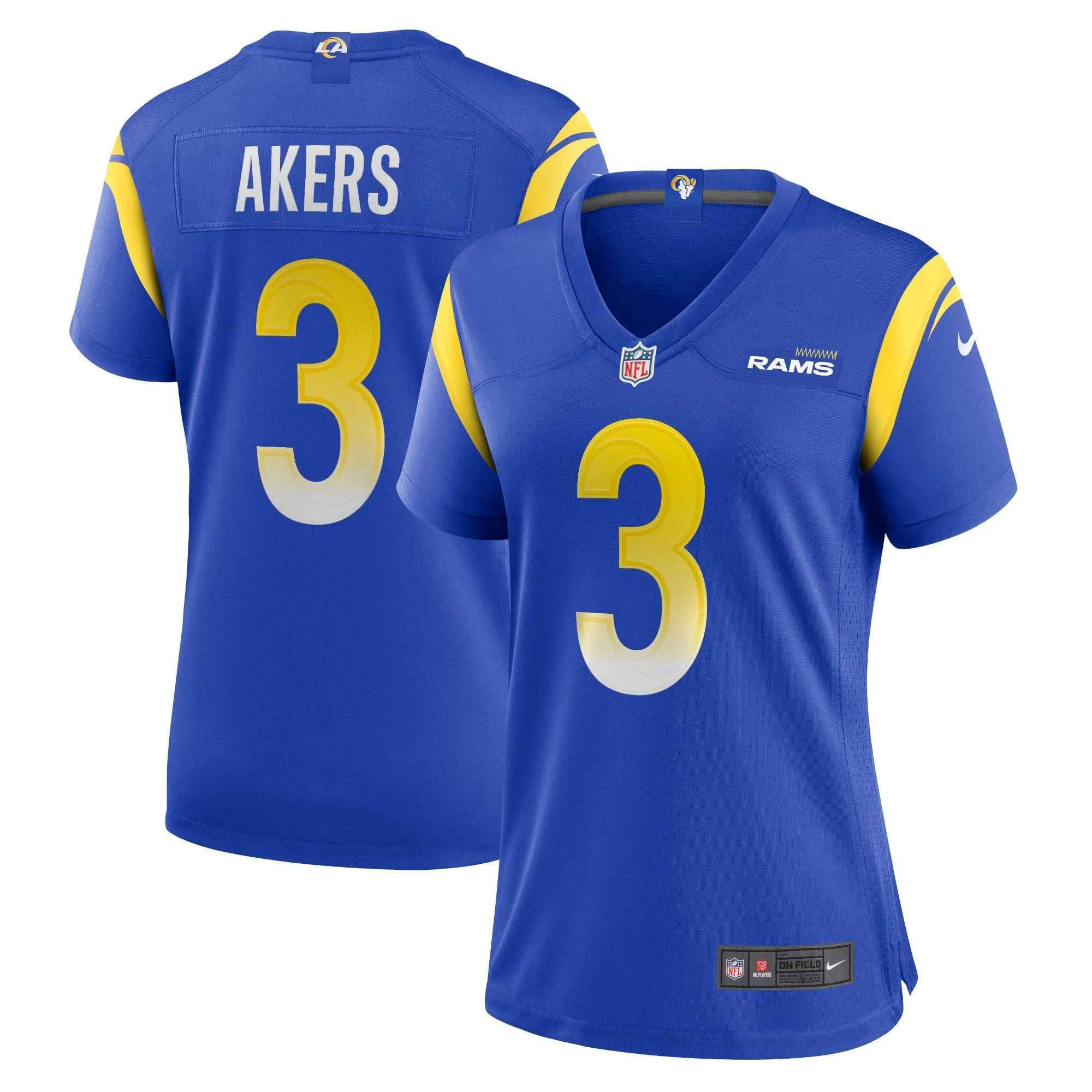 Cam Akers Los Angeles Rams  Women's Game Jersey - Royal