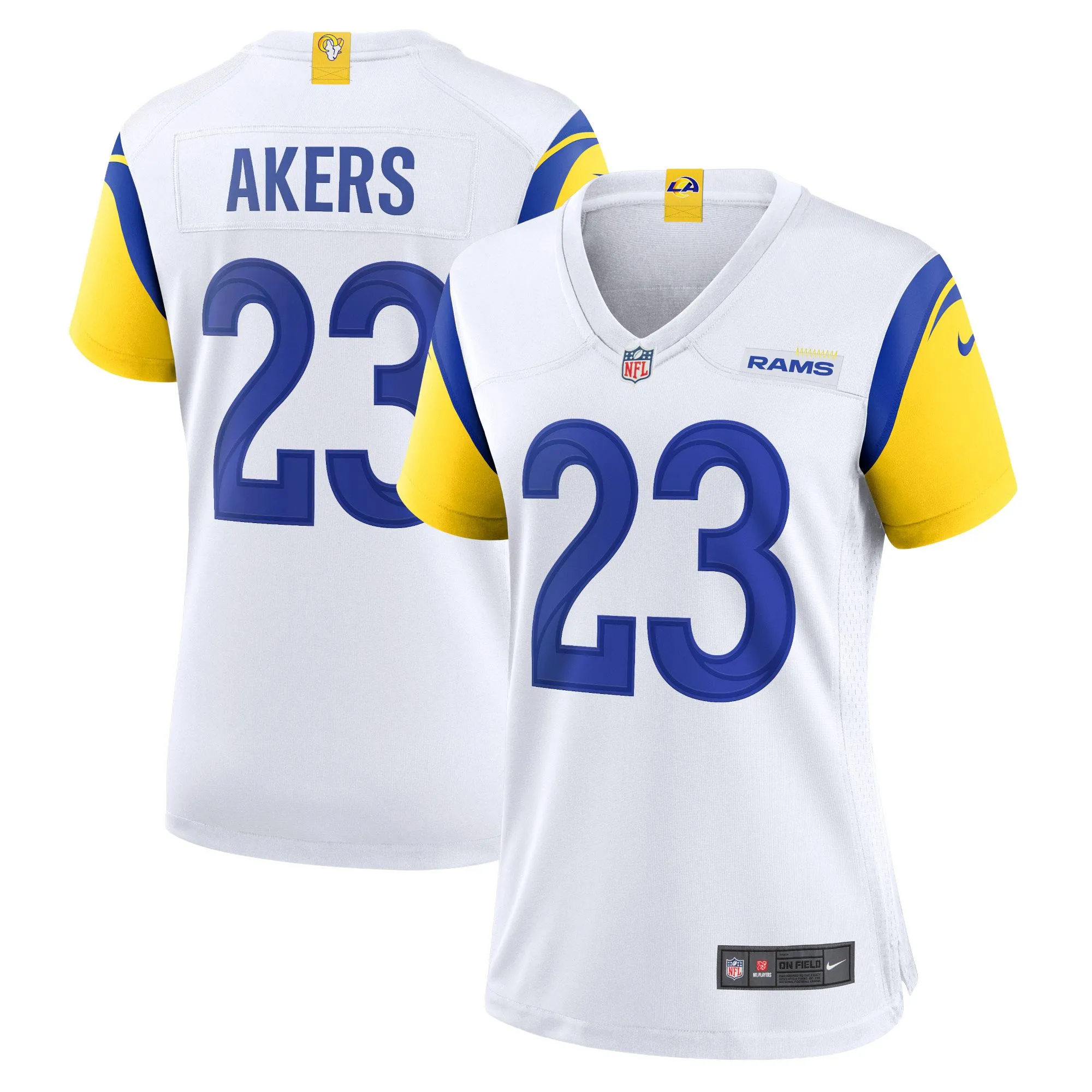 Cam Akers Los Angeles Rams  Women's Game Jersey - White