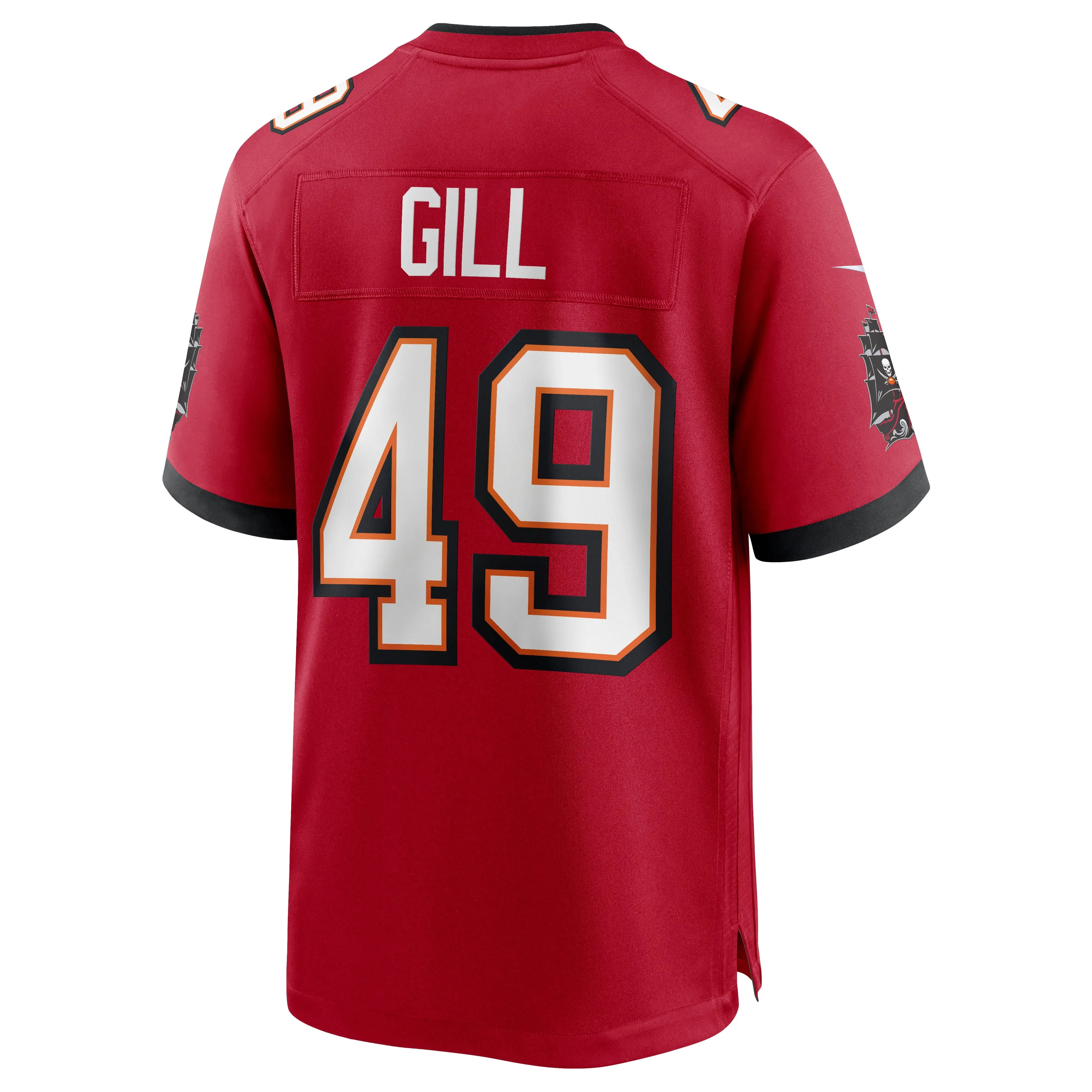 Cam Gill Tampa Bay Buccaneers  Game Jersey - Red