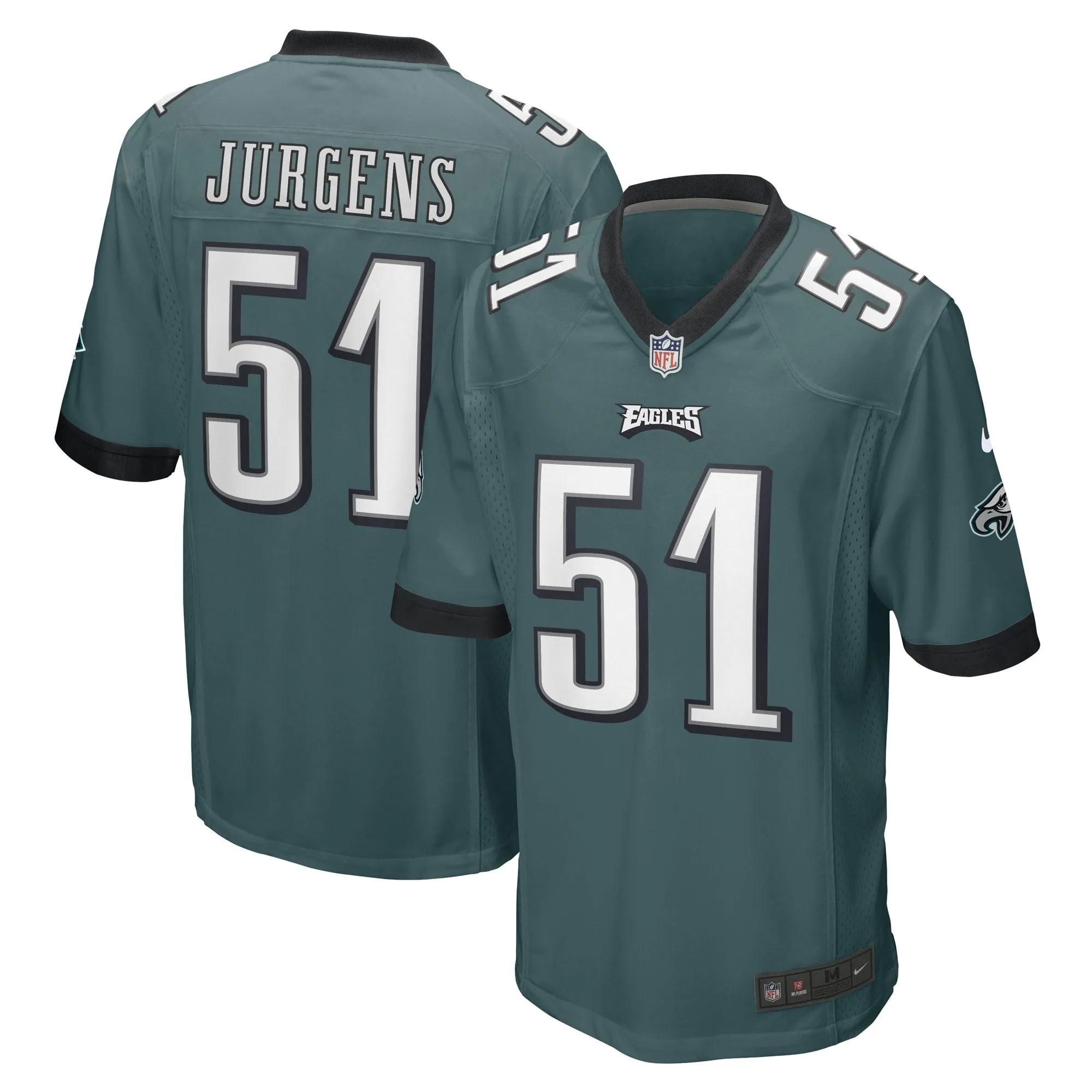 Cam Jurgens Philadelphia Eagles  Game Player Jersey - Midnight Green