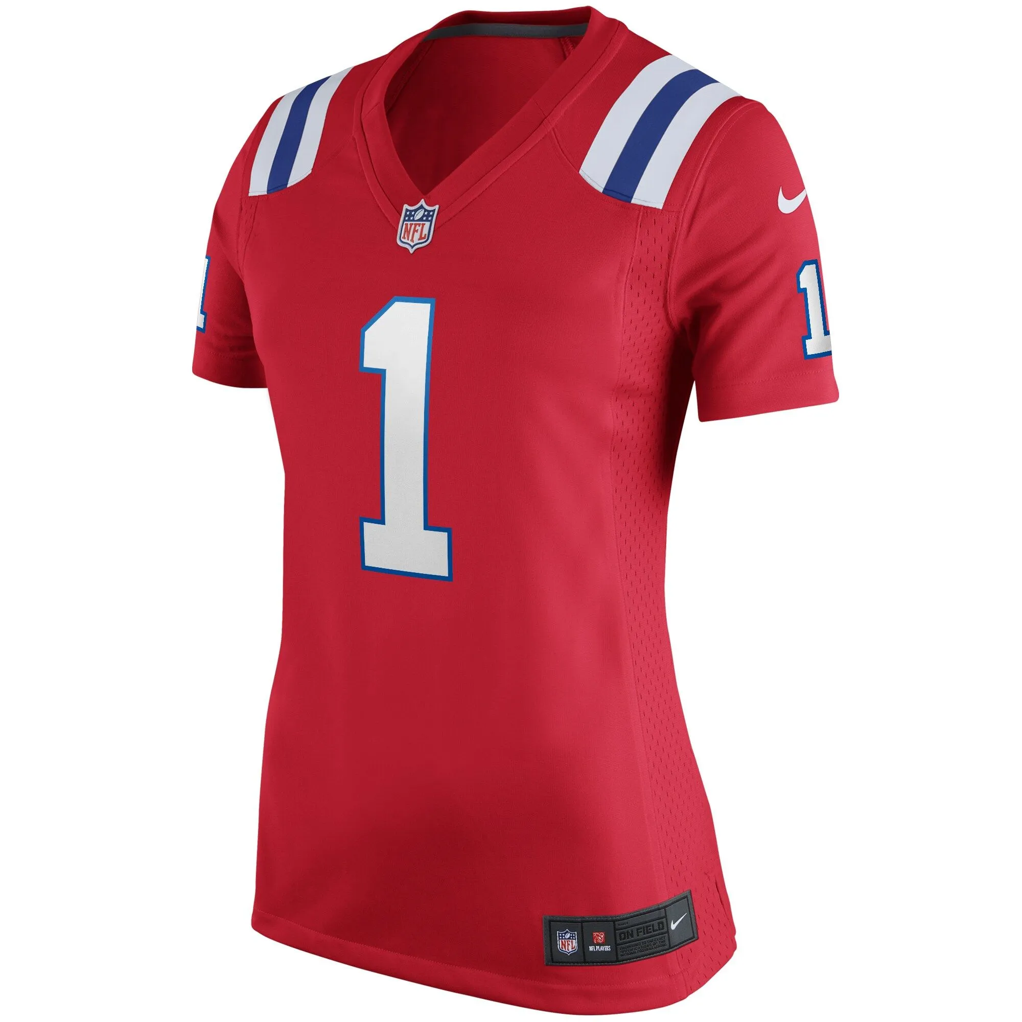 Cam Newton New England Patriots  Women's Alternate Game Jersey - Red