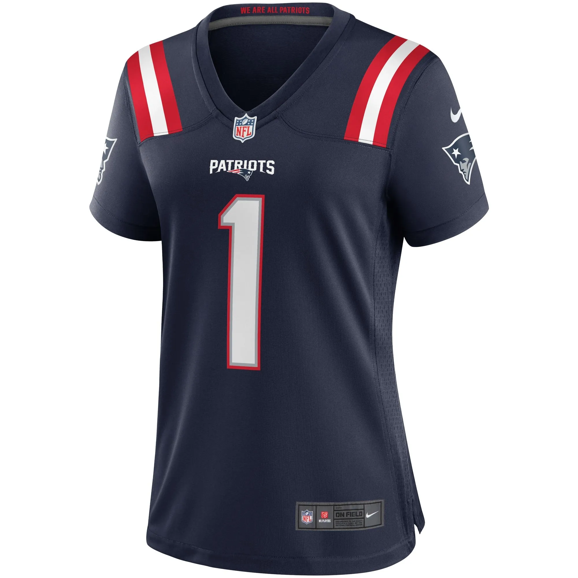 Cam Newton New England Patriots  Women's Game Jersey - Navy