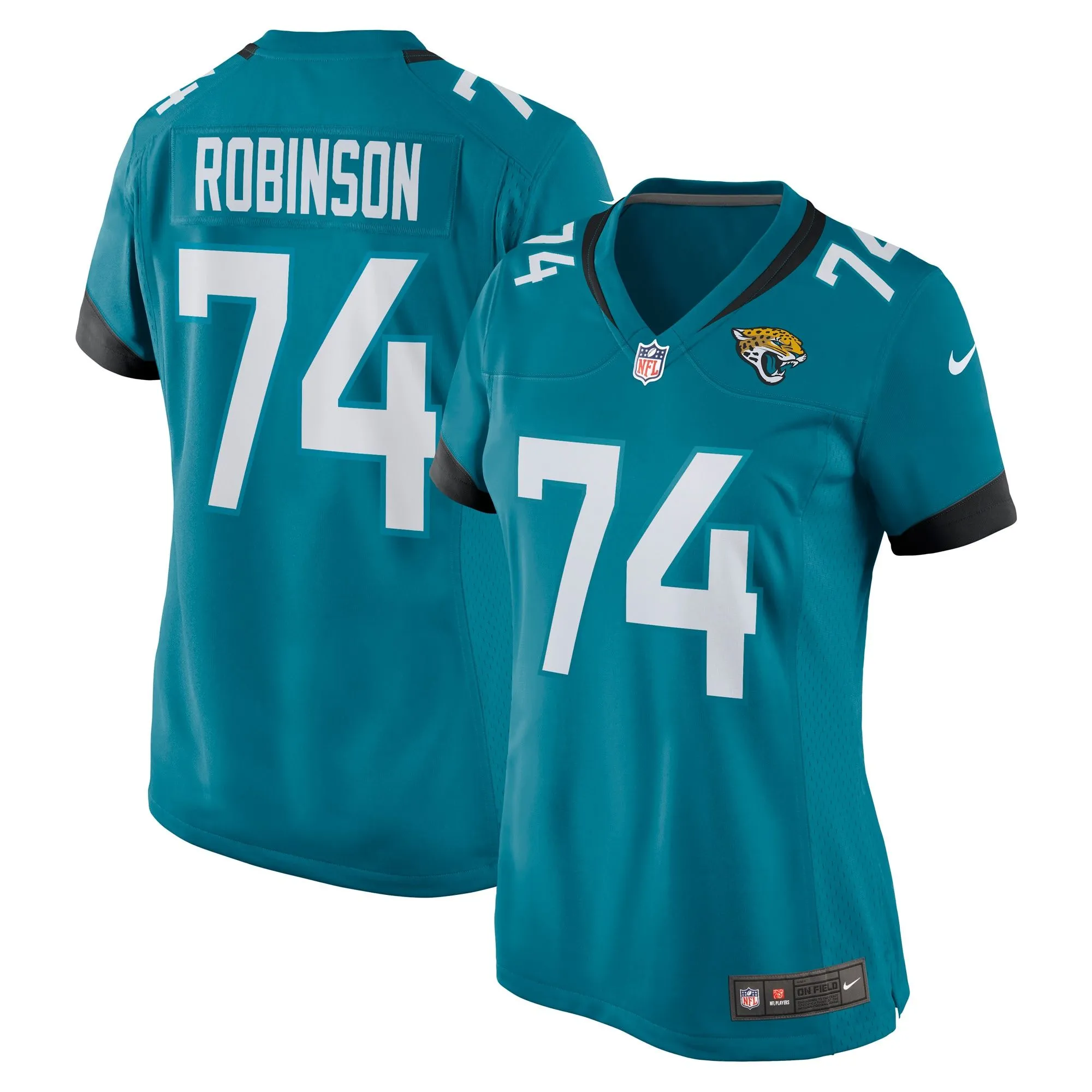 Cam Robinson Jacksonville Jaguars  Women's Game Jersey - Teal