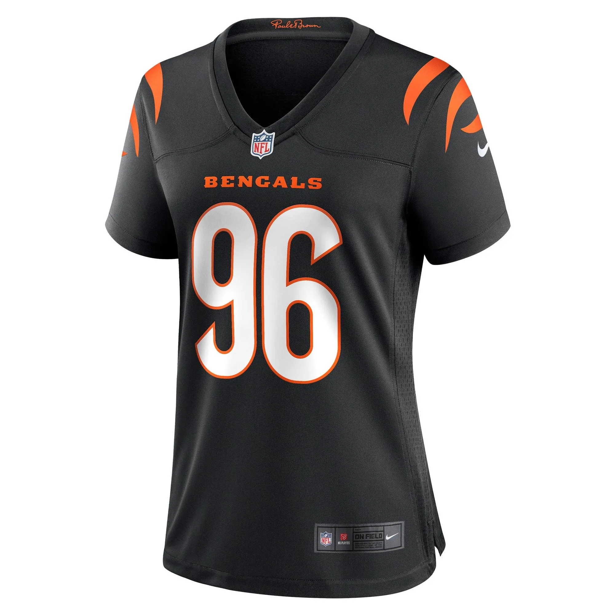 Cam Sample Cincinnati Bengals  Women's Game Jersey - Black