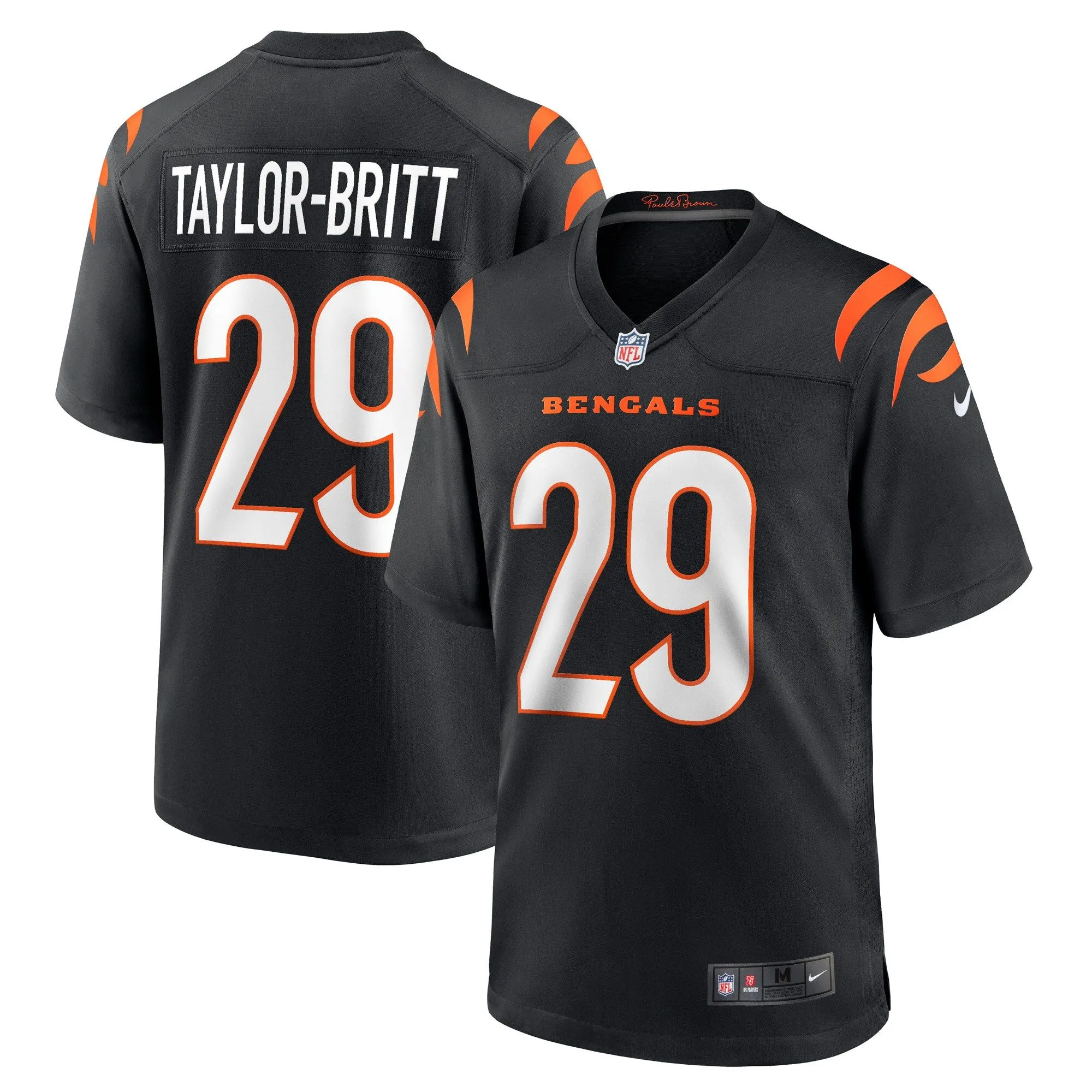 Cam Taylor-Britt Cincinnati Bengals  Game Player Jersey - Black