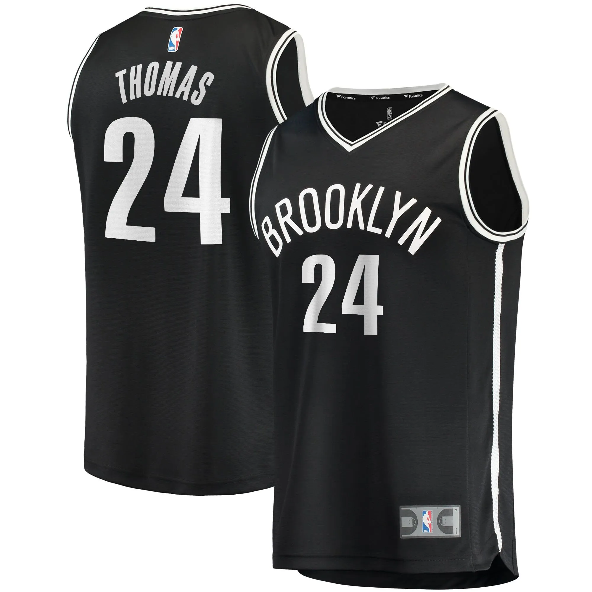 Cam Thomas Brooklyn Nets Fanatics Branded Fast Break Replica Jersey - Icon Edition - Black