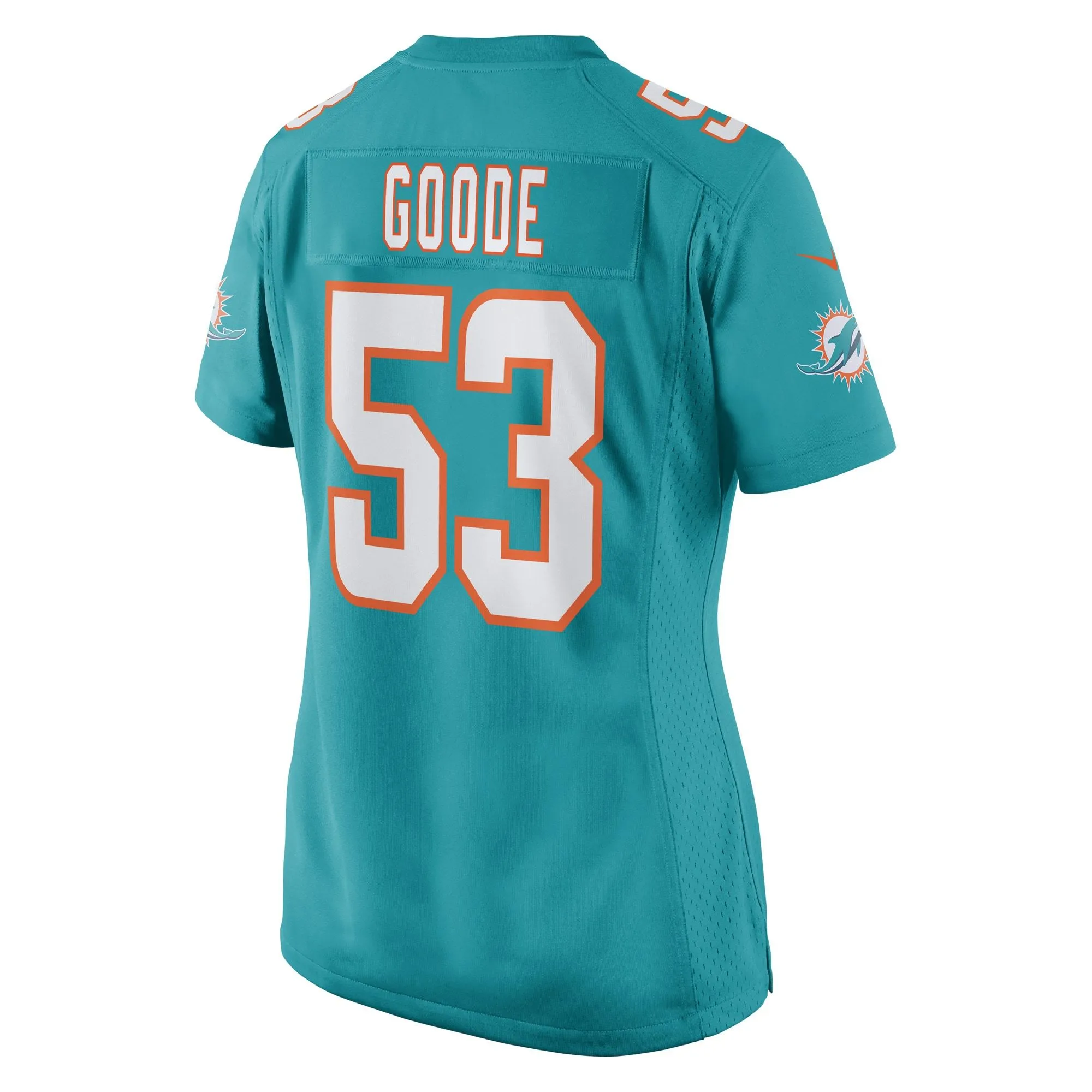 Cameron Goode Miami Dolphins  Women's Game Player Jersey - Aqua