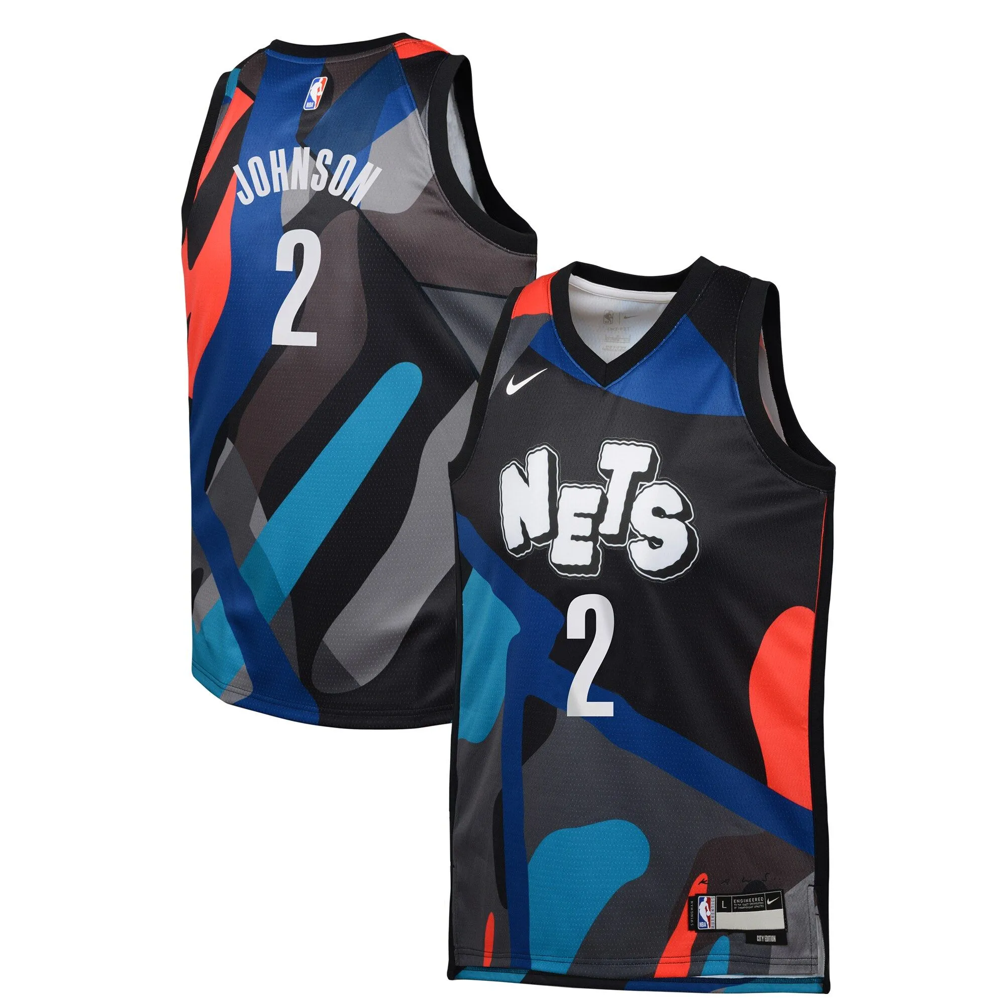 Cameron Johnson Brooklyn Nets  Youth  Swingman Replica Jersey - City Edition - Black