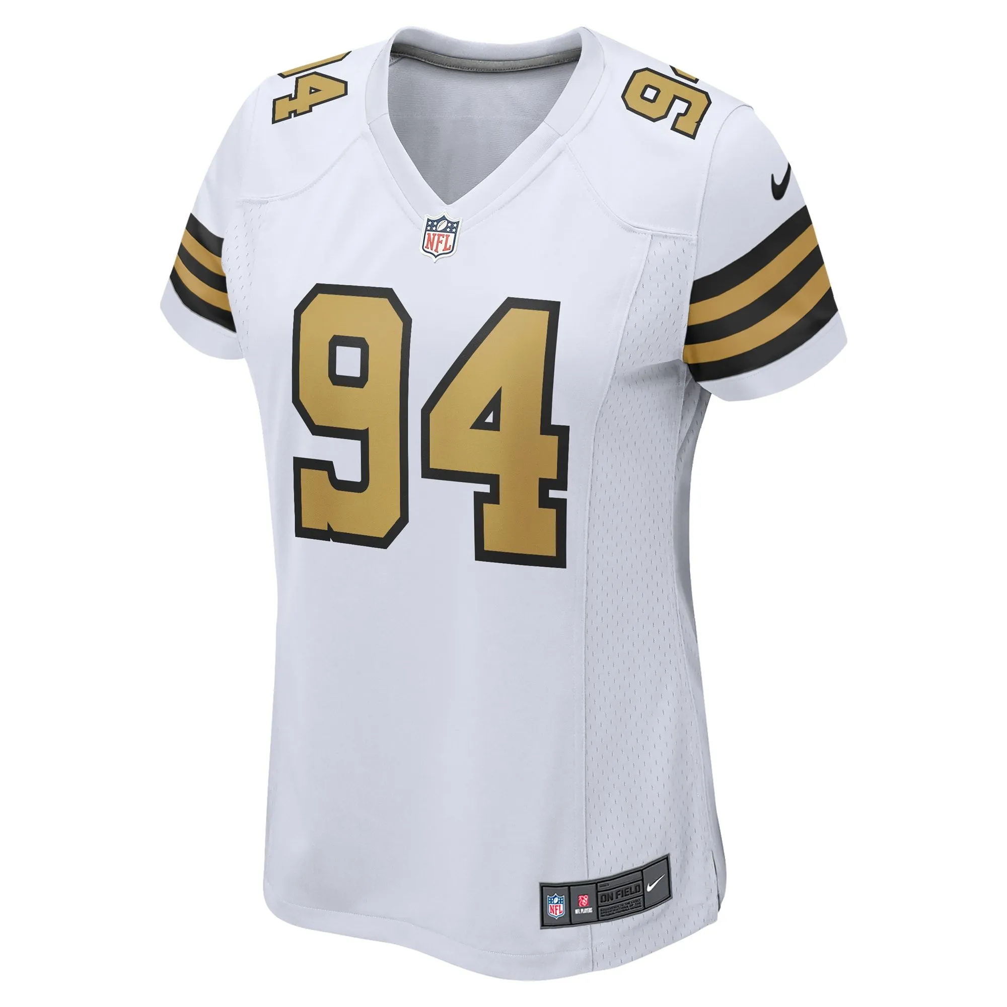 Cameron Jordan New Orleans Saints  Women's Alternate Game Jersey -  White