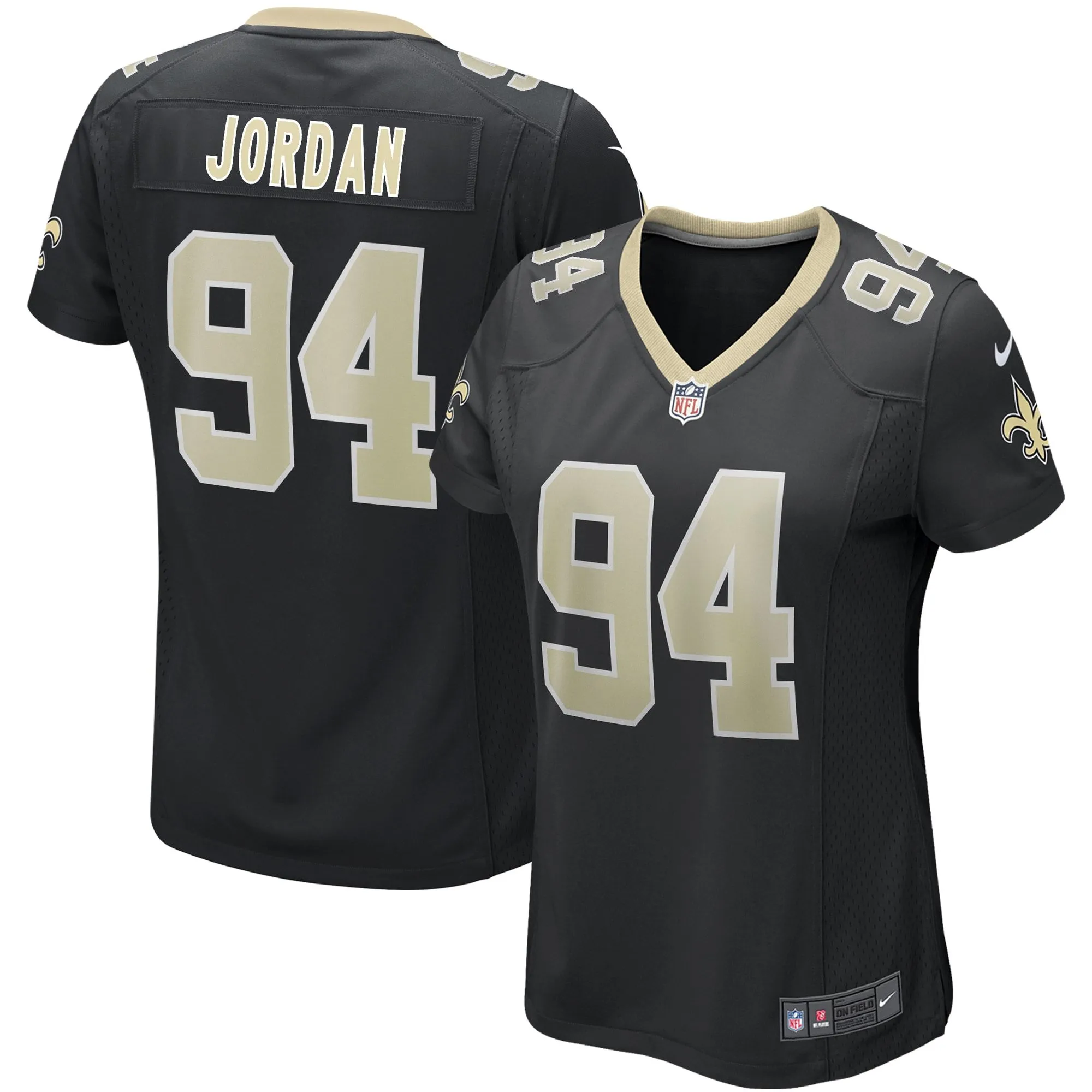 Cameron Jordan New Orleans Saints  Women's Game Jersey - Black