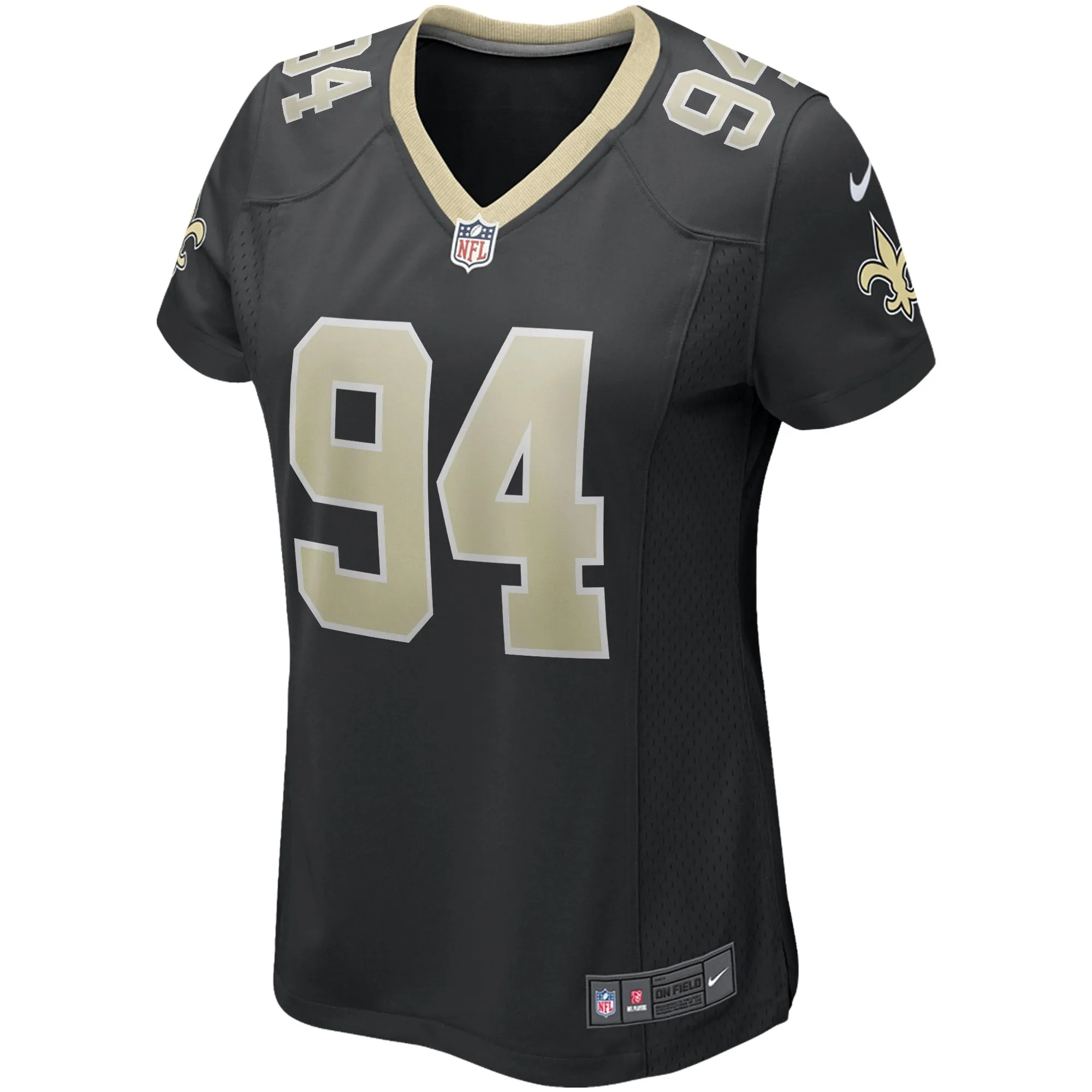 Cameron Jordan New Orleans Saints  Women's Game Jersey - Black